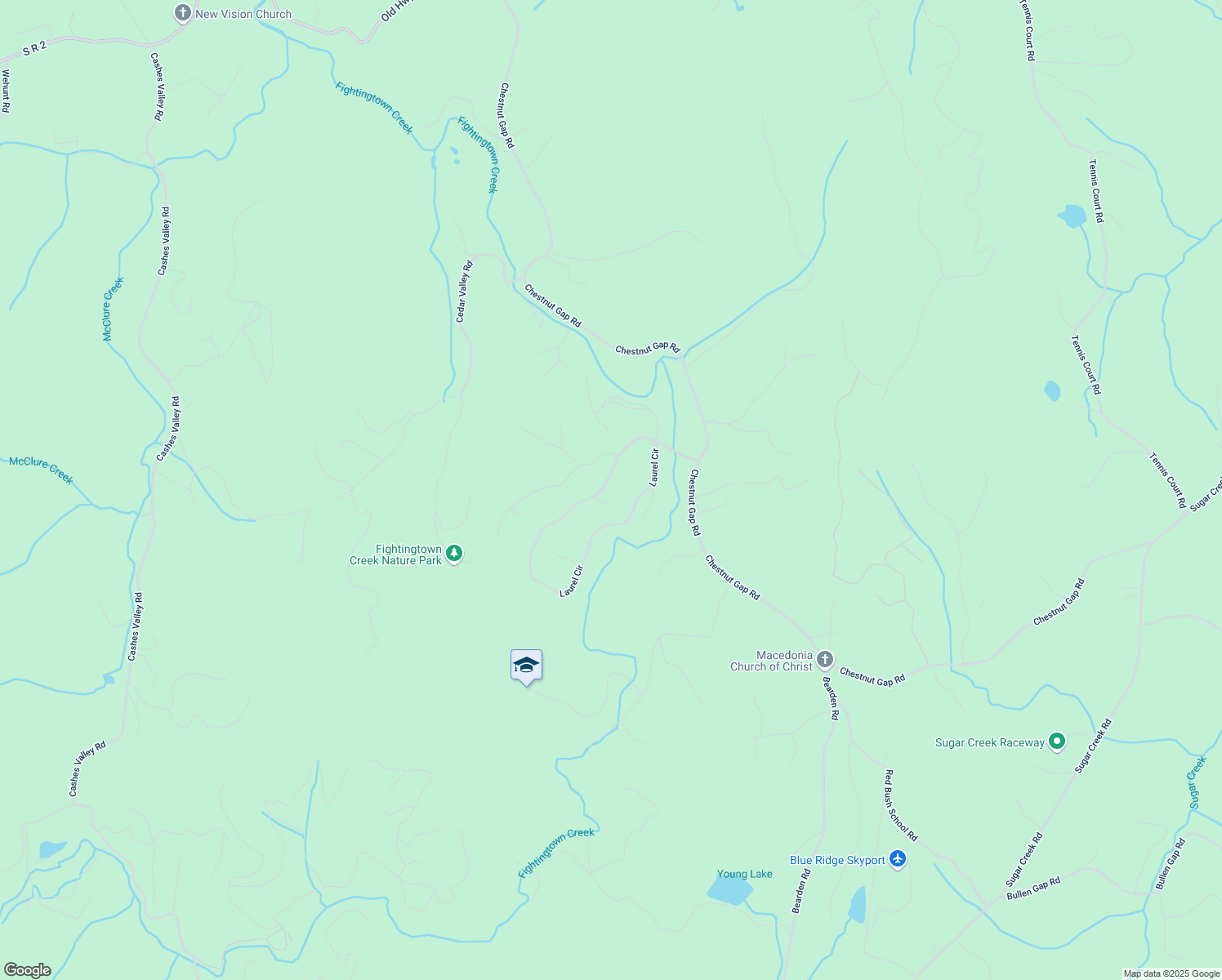 map of restaurants, bars, coffee shops, grocery stores, and more near 469 Laurel Crossing in Blue Ridge