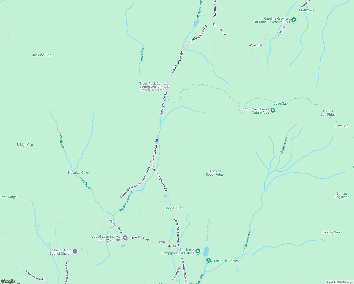 map of restaurants, bars, coffee shops, grocery stores, and more near 338 White Oak Flats Road in Blairsville