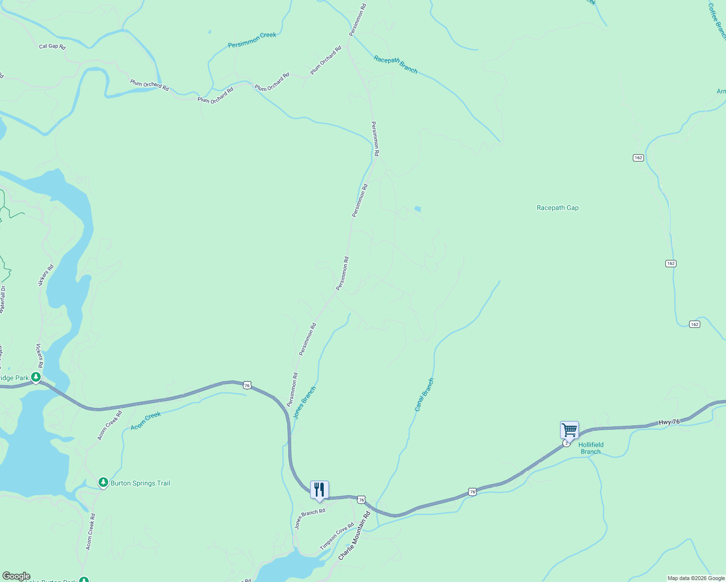 map of restaurants, bars, coffee shops, grocery stores, and more near 94 Nichols Lane in Clayton