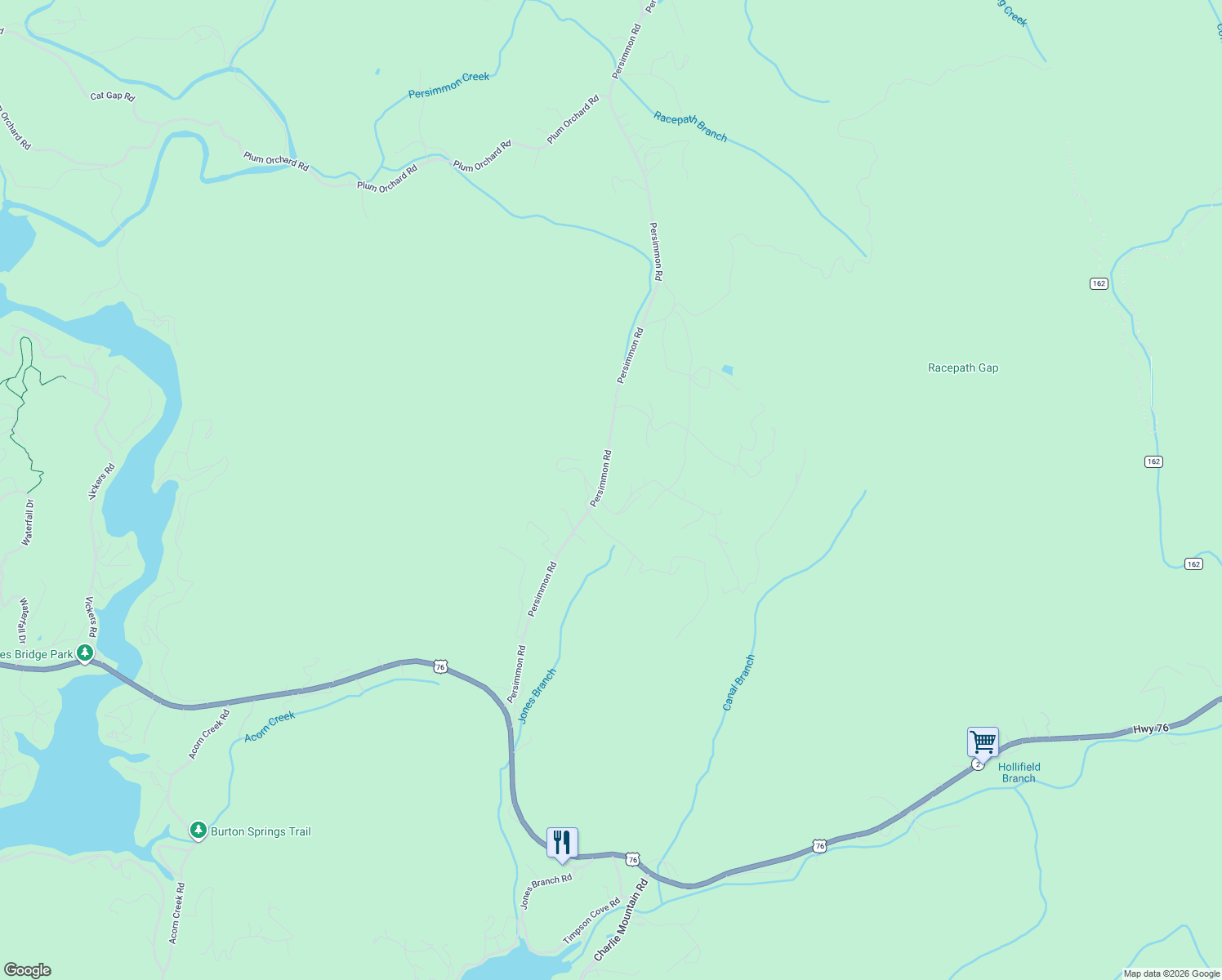 map of restaurants, bars, coffee shops, grocery stores, and more near 94 Nichols Lane in Clayton