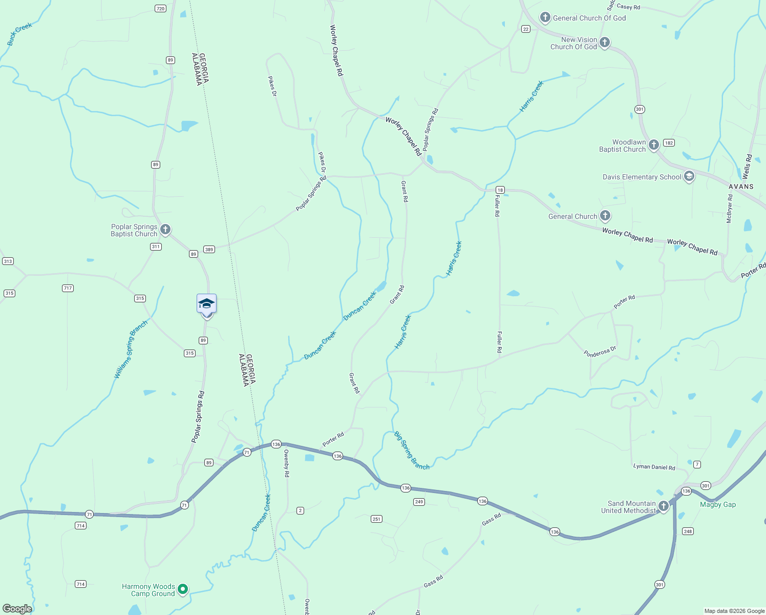 map of restaurants, bars, coffee shops, grocery stores, and more near 497 Grant Road in Trenton