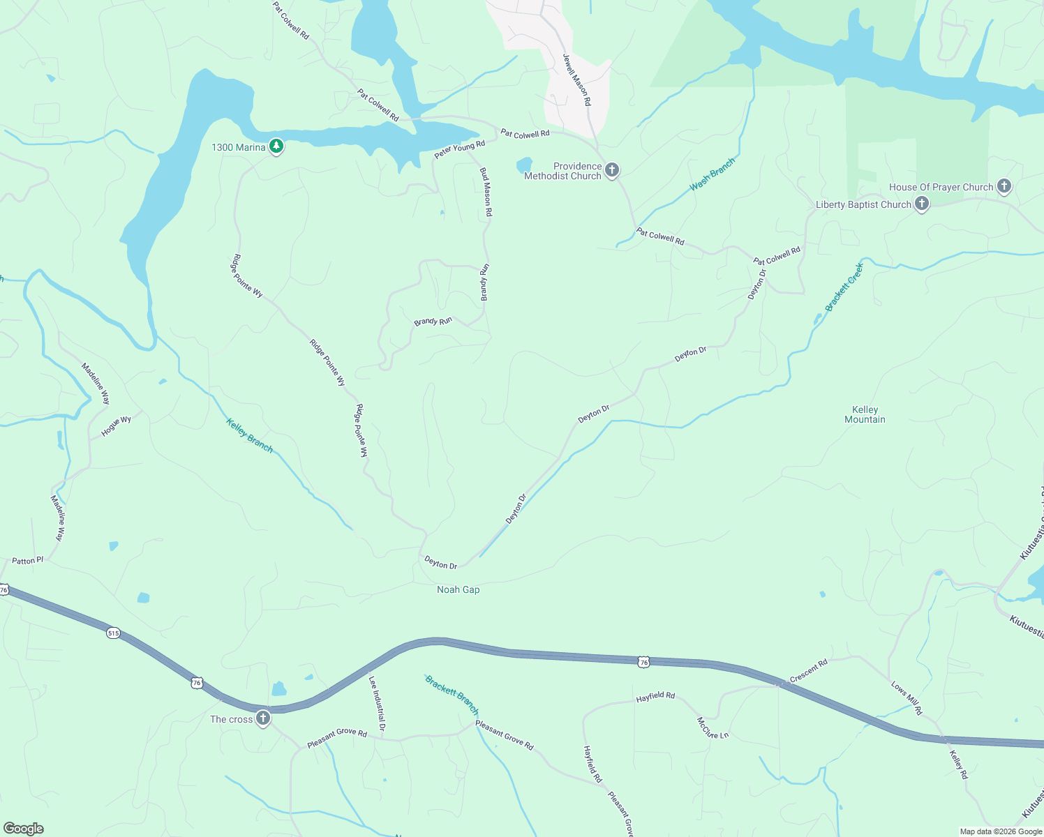 map of restaurants, bars, coffee shops, grocery stores, and more near 169 Stables Loop in Blairsville