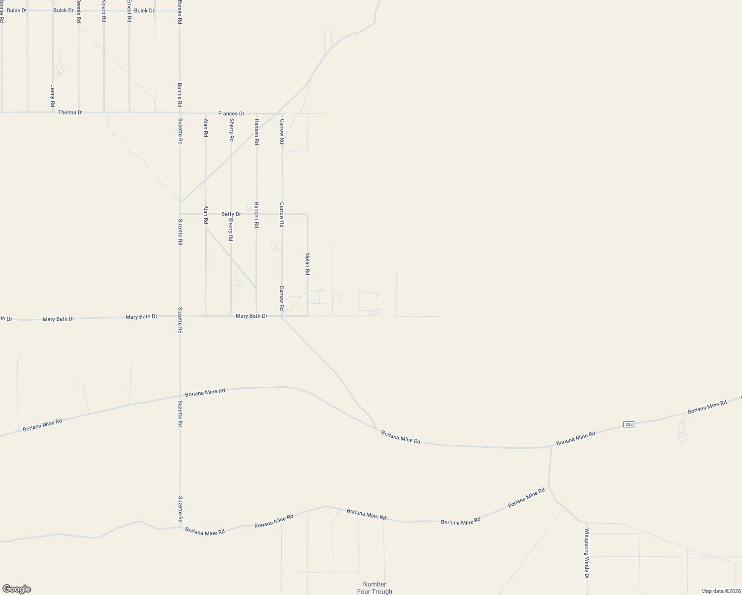 map of restaurants, bars, coffee shops, grocery stores, and more near 11750-11952 Rutz Road in Yucca