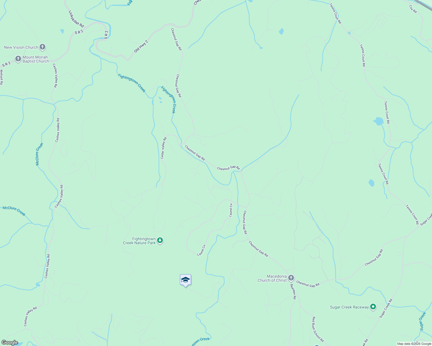 map of restaurants, bars, coffee shops, grocery stores, and more near 1444 Chestnut Gap Road in Blue Ridge