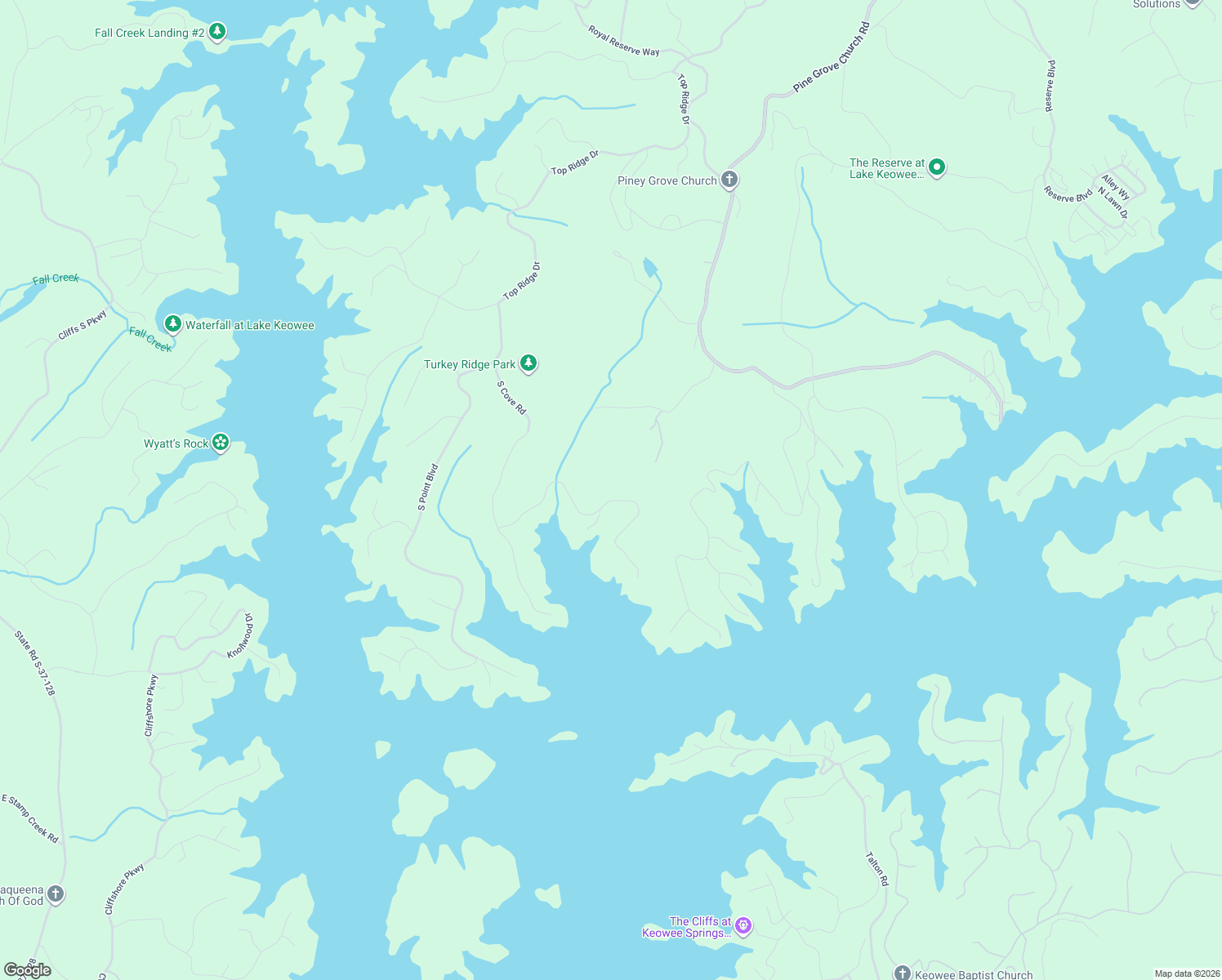map of restaurants, bars, coffee shops, grocery stores, and more near 147 South Falls Road in Sunset