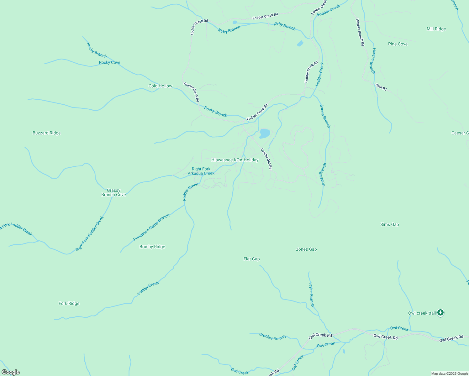 map of restaurants, bars, coffee shops, grocery stores, and more near 995 Glassy Mountain Road in Hiawassee