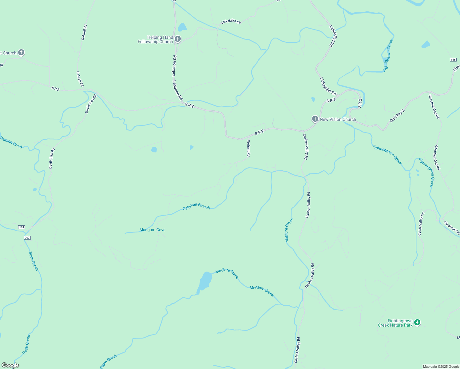 map of restaurants, bars, coffee shops, grocery stores, and more near 15 Oak Lane in Blue Ridge