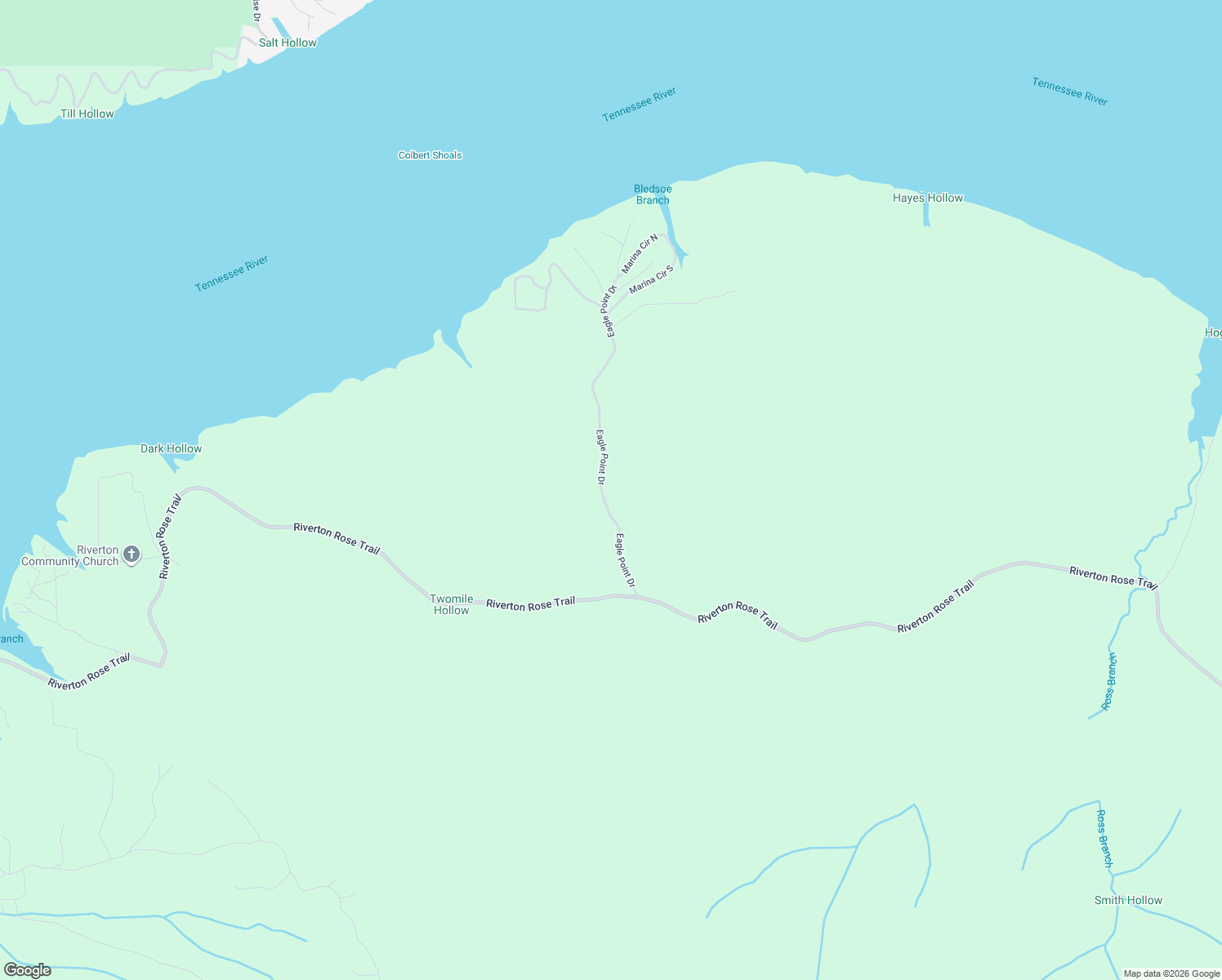map of restaurants, bars, coffee shops, grocery stores, and more near Eagle Point Drive in Cherokee