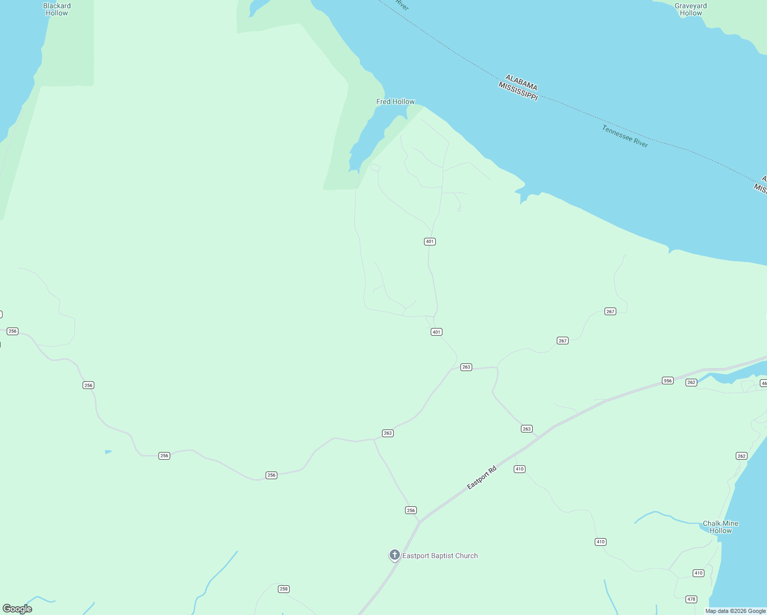 map of restaurants, bars, coffee shops, grocery stores, and more near Marina Trace Drive in Iuka