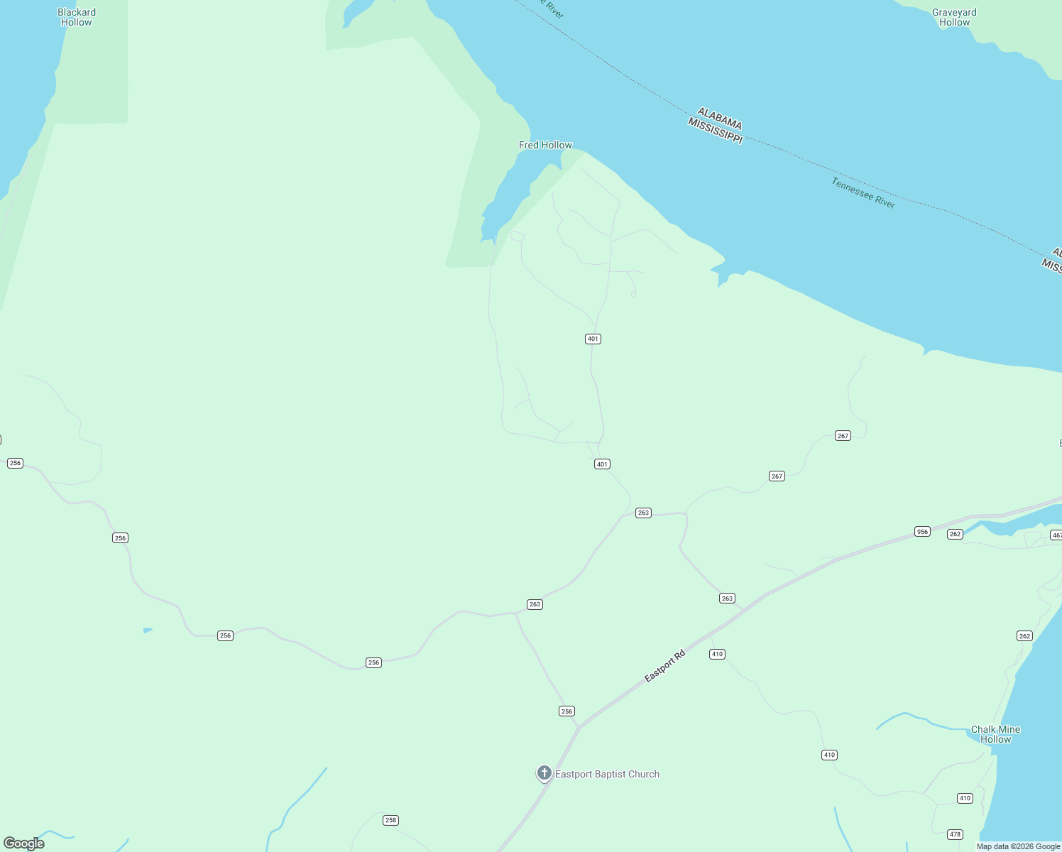 map of restaurants, bars, coffee shops, grocery stores, and more near Marina Trace Drive in Iuka
