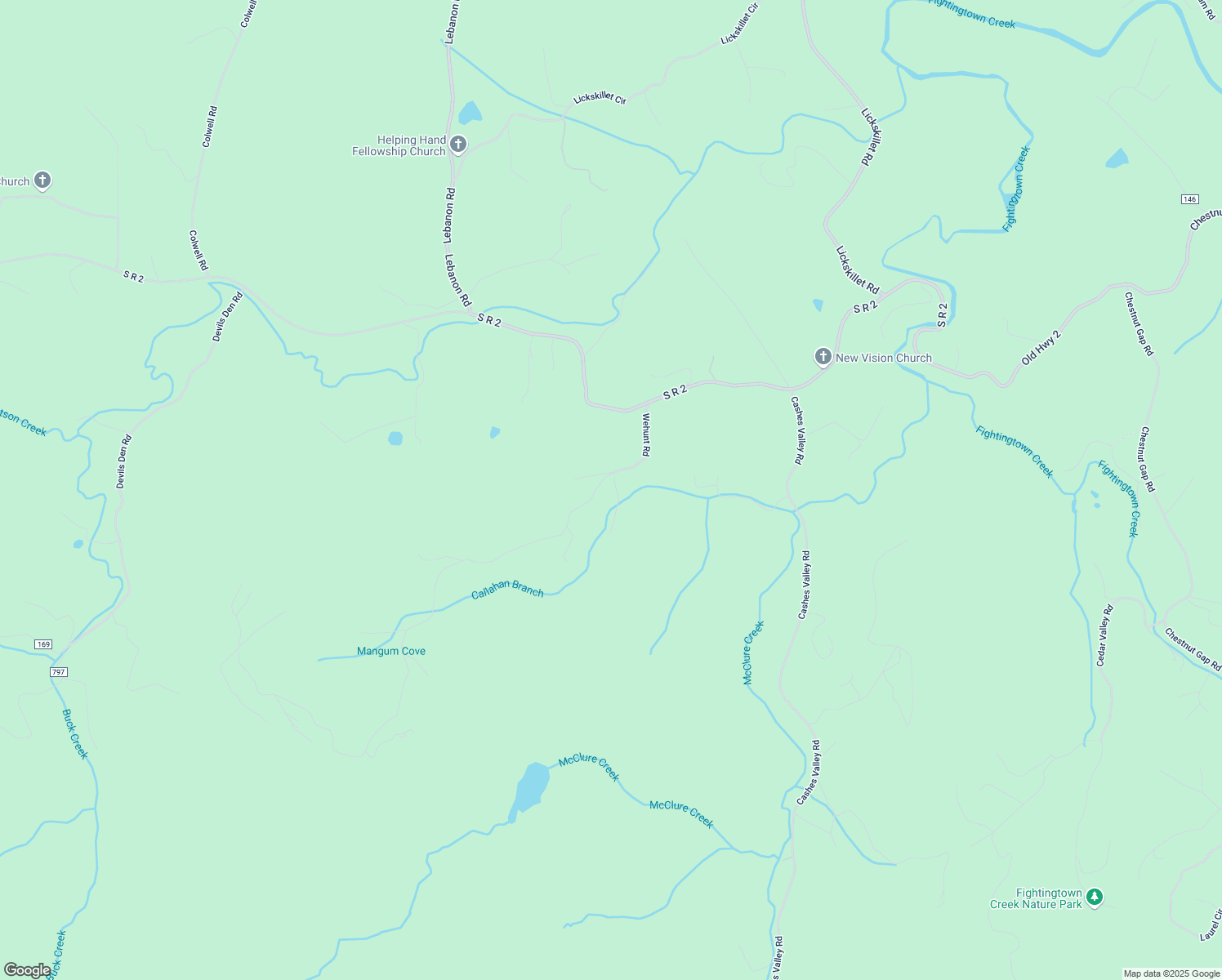 map of restaurants, bars, coffee shops, grocery stores, and more near 15 Oak Lane in Blue Ridge