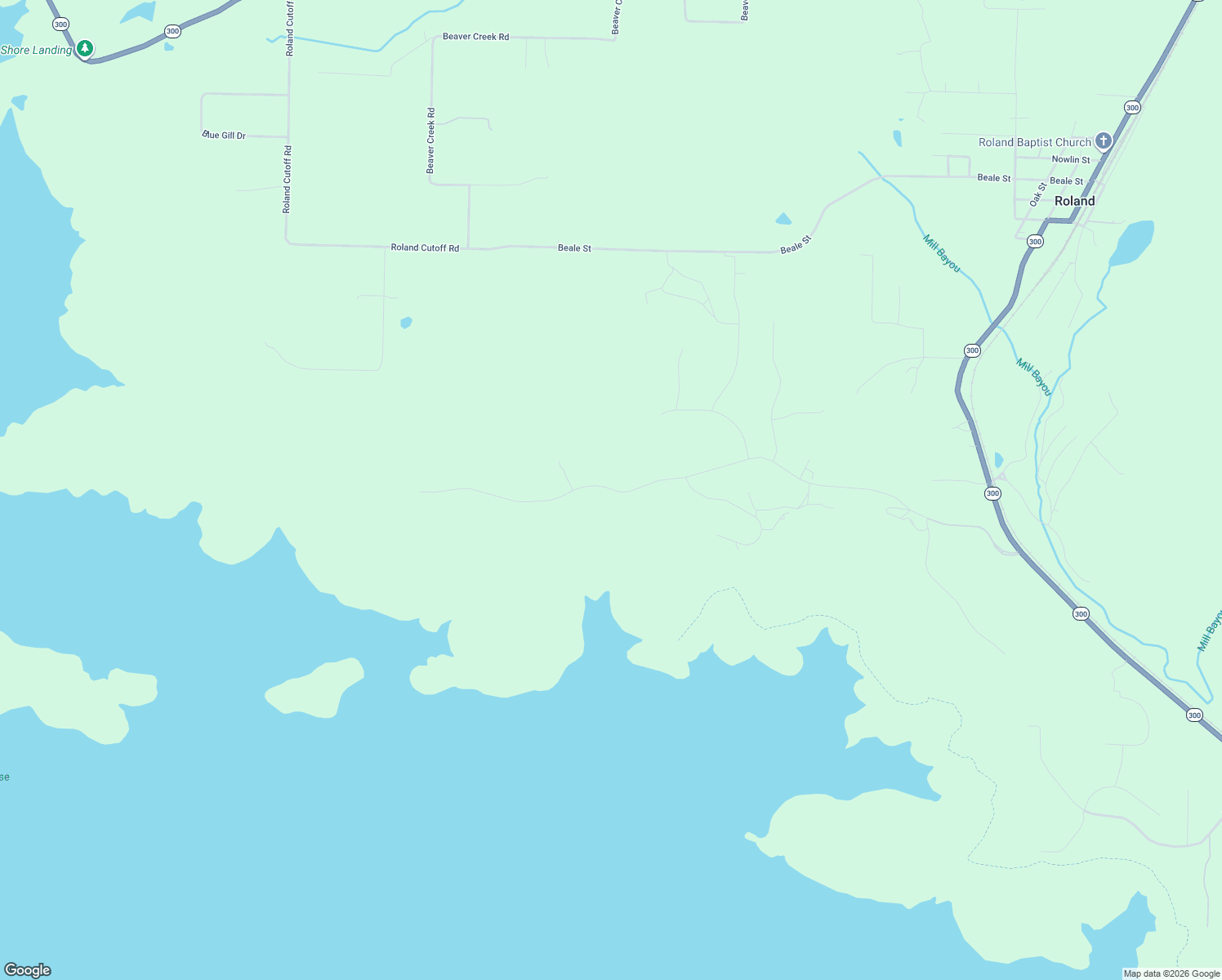 map of restaurants, bars, coffee shops, grocery stores, and more near in Roland