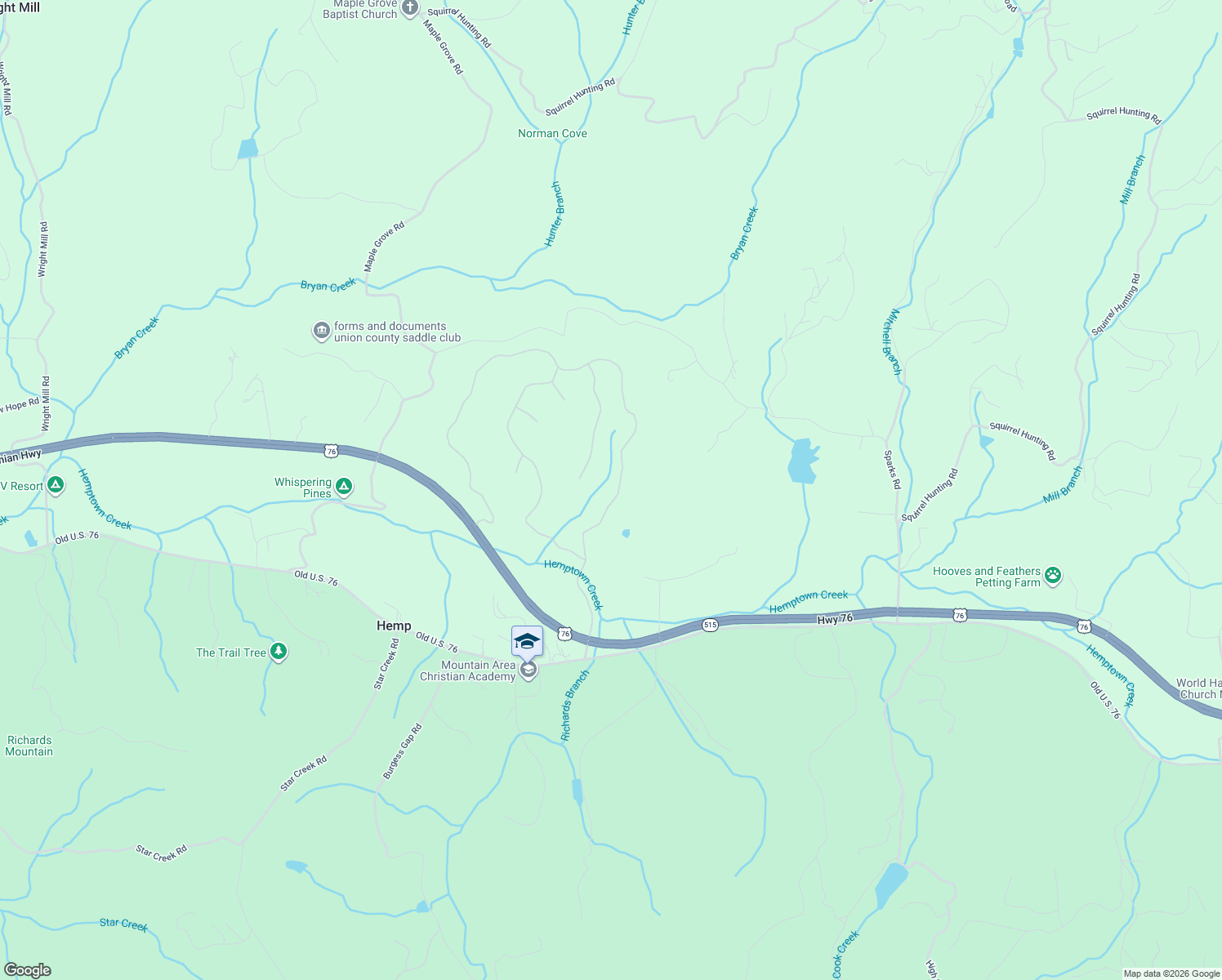 map of restaurants, bars, coffee shops, grocery stores, and more near in Hemp