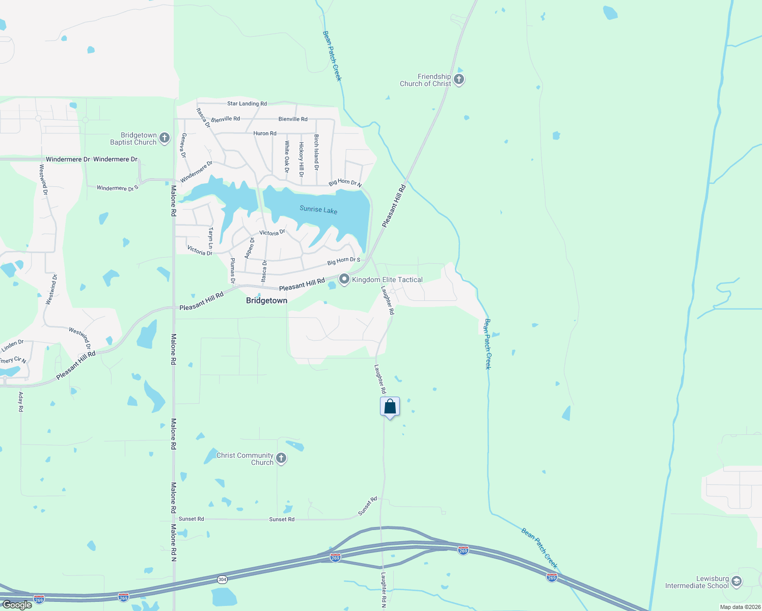 map of restaurants, bars, coffee shops, grocery stores, and more near 2015 Laughter Road in DeSoto County