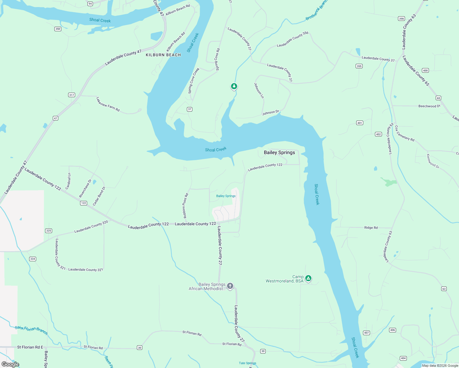 map of restaurants, bars, coffee shops, grocery stores, and more near Point View Drive in Florence