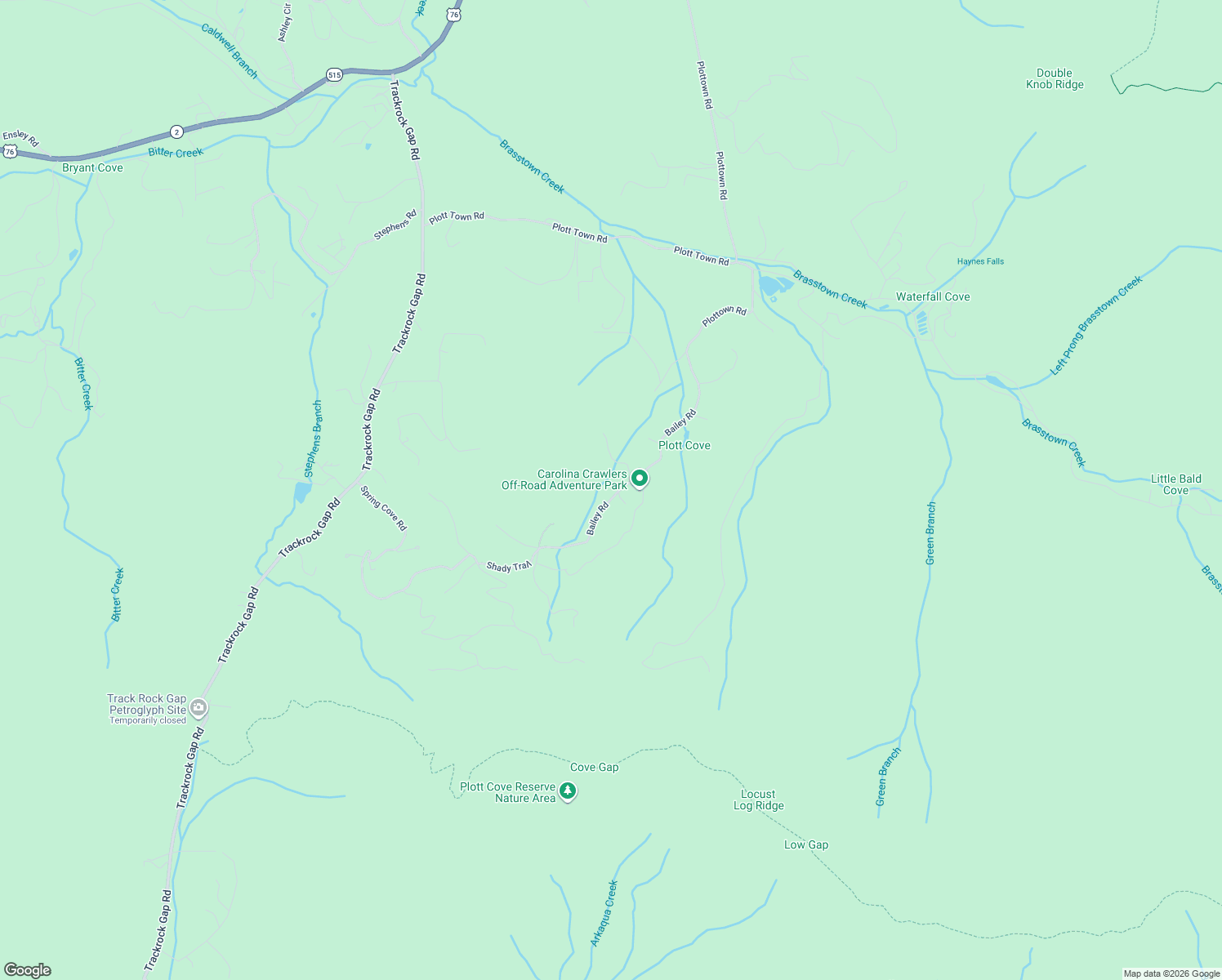 map of restaurants, bars, coffee shops, grocery stores, and more near 1135 Bailey Road in Blairsville