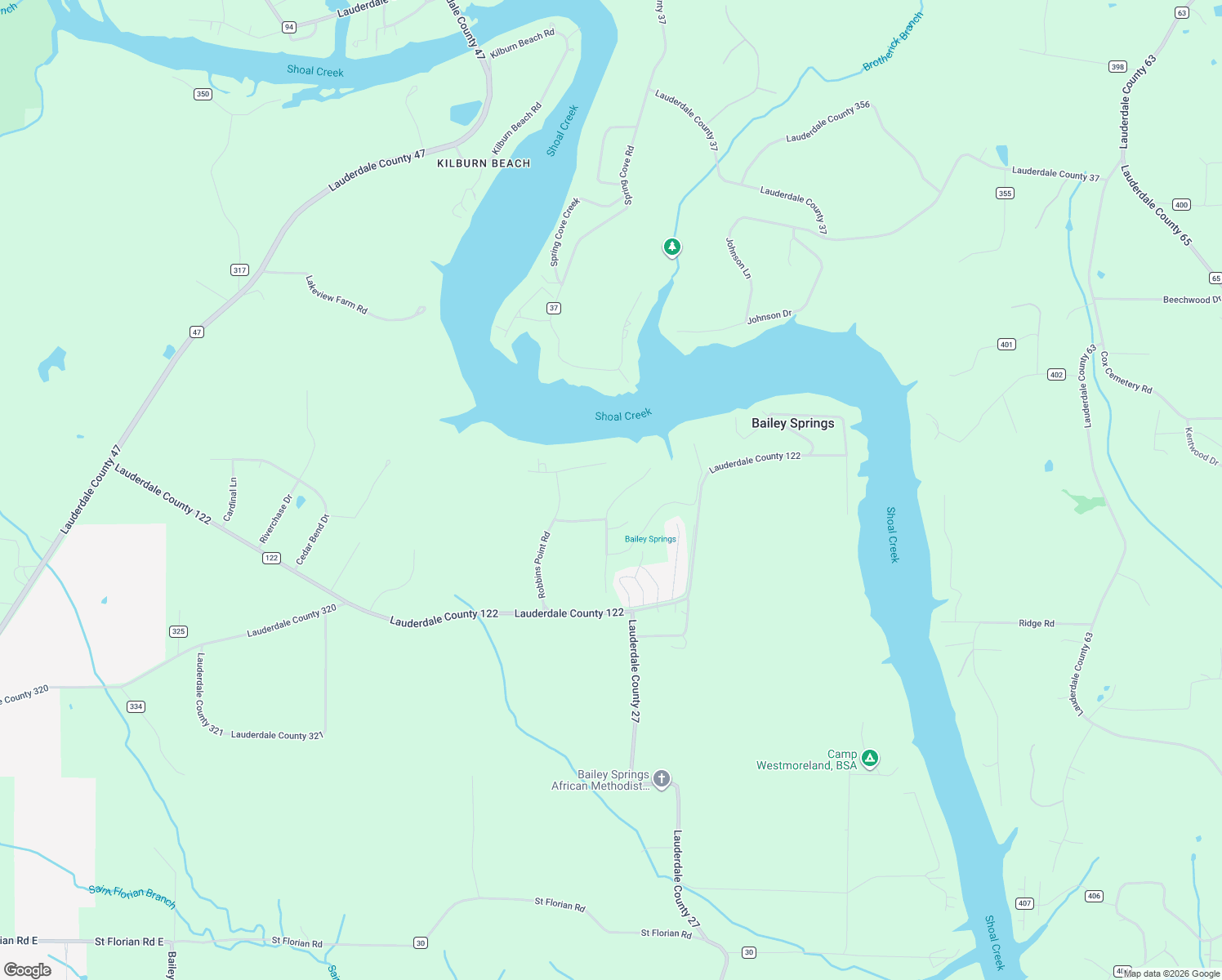 map of restaurants, bars, coffee shops, grocery stores, and more near 276-504 Shoals Creek Road in Florence