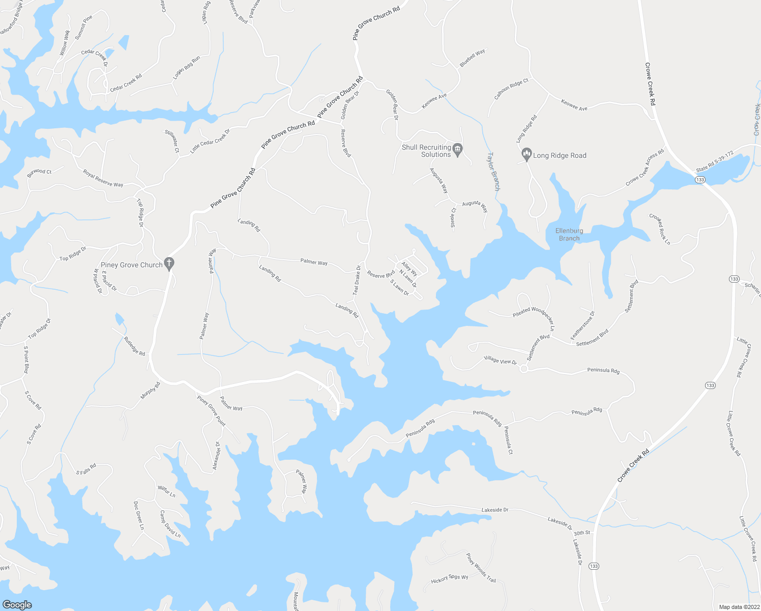 map of restaurants, bars, coffee shops, grocery stores, and more near 227 South Lake Drive in Sunset