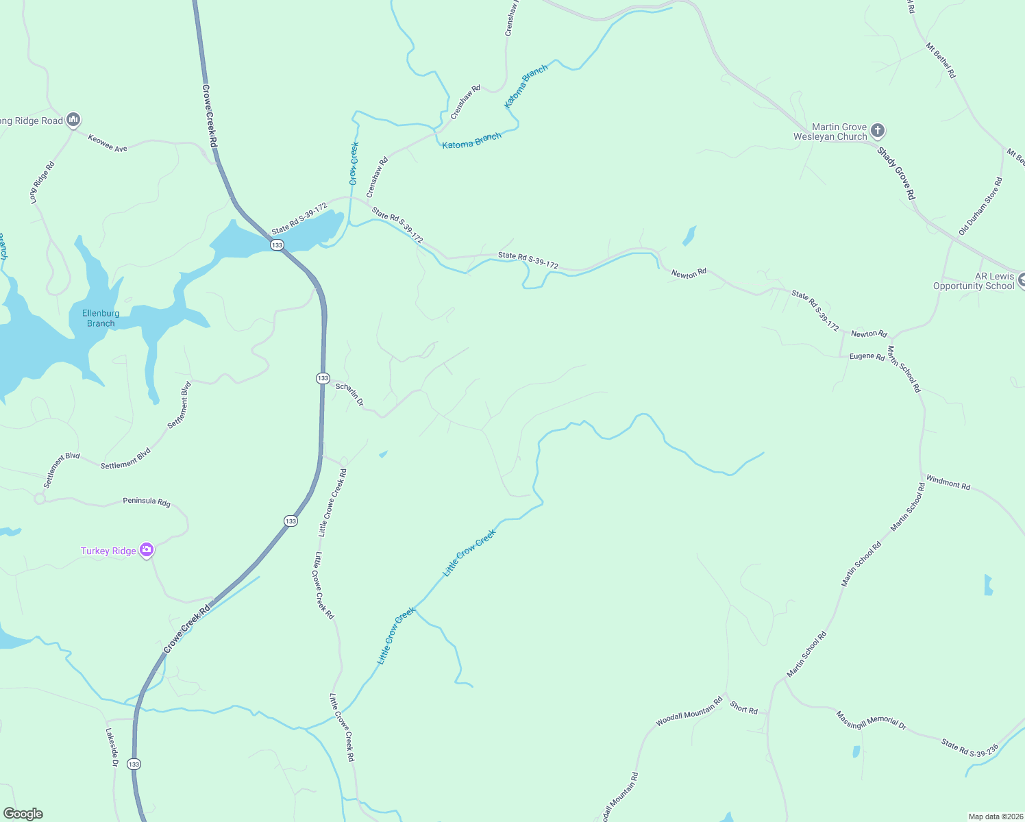 map of restaurants, bars, coffee shops, grocery stores, and more near 208 Serenity Drive in Pickens