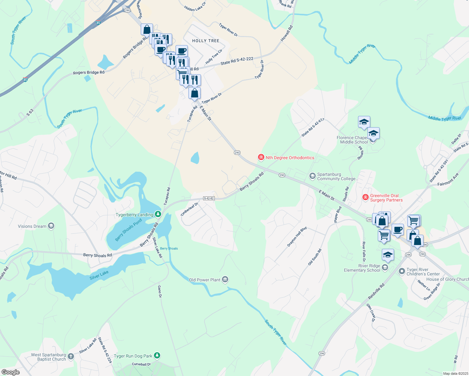 map of restaurants, bars, coffee shops, grocery stores, and more near 200 Tralee Drive in Duncan