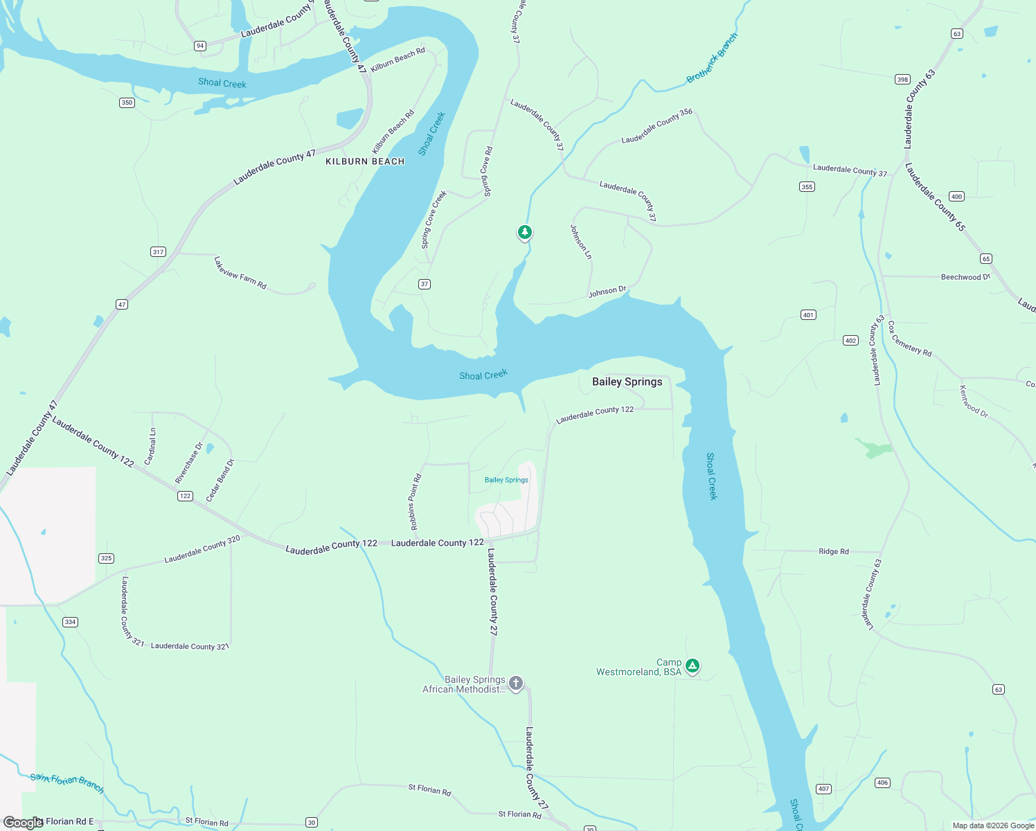 map of restaurants, bars, coffee shops, grocery stores, and more near Point View Drive in Florence