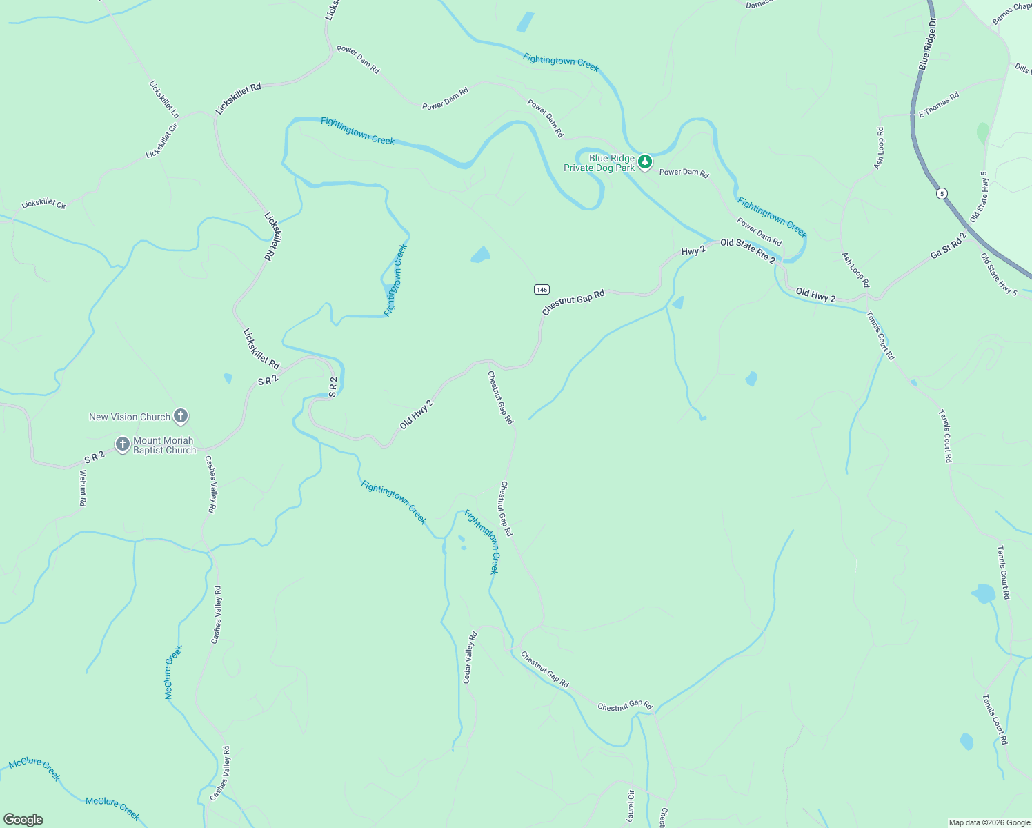 map of restaurants, bars, coffee shops, grocery stores, and more near 1444 Chestnut Gap Road in Blue Ridge