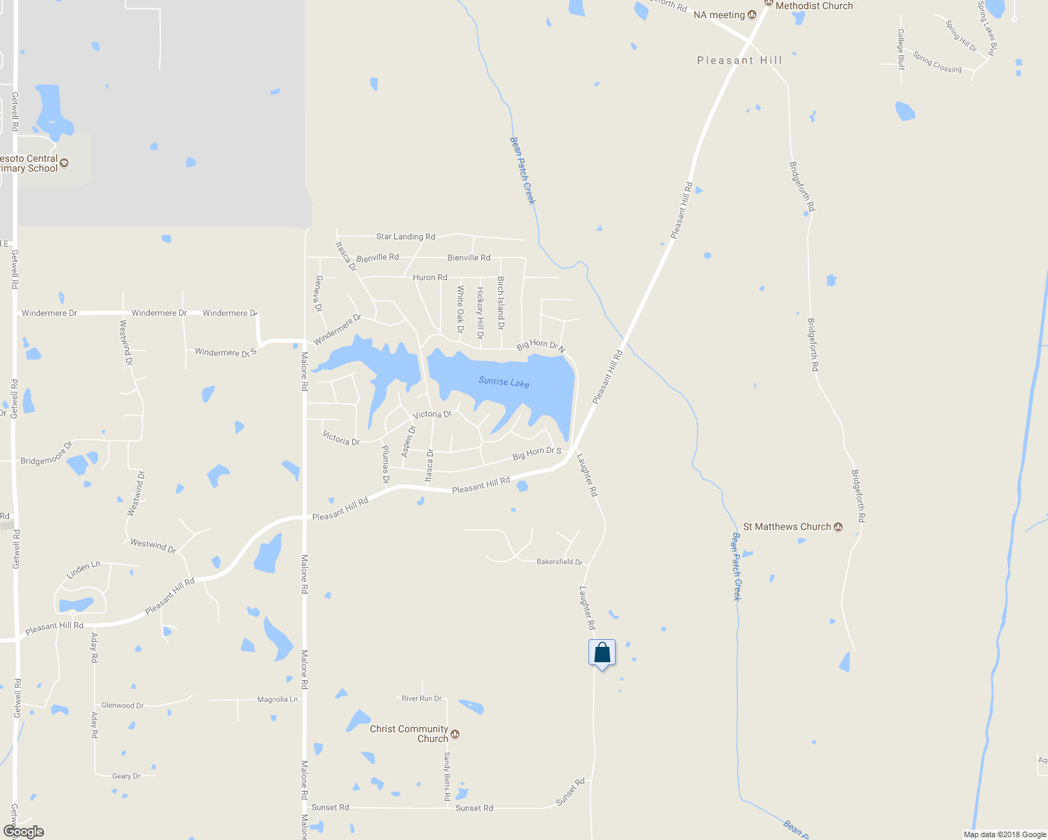 map of restaurants, bars, coffee shops, grocery stores, and more near 2304 Tahoe Cove in DeSoto County