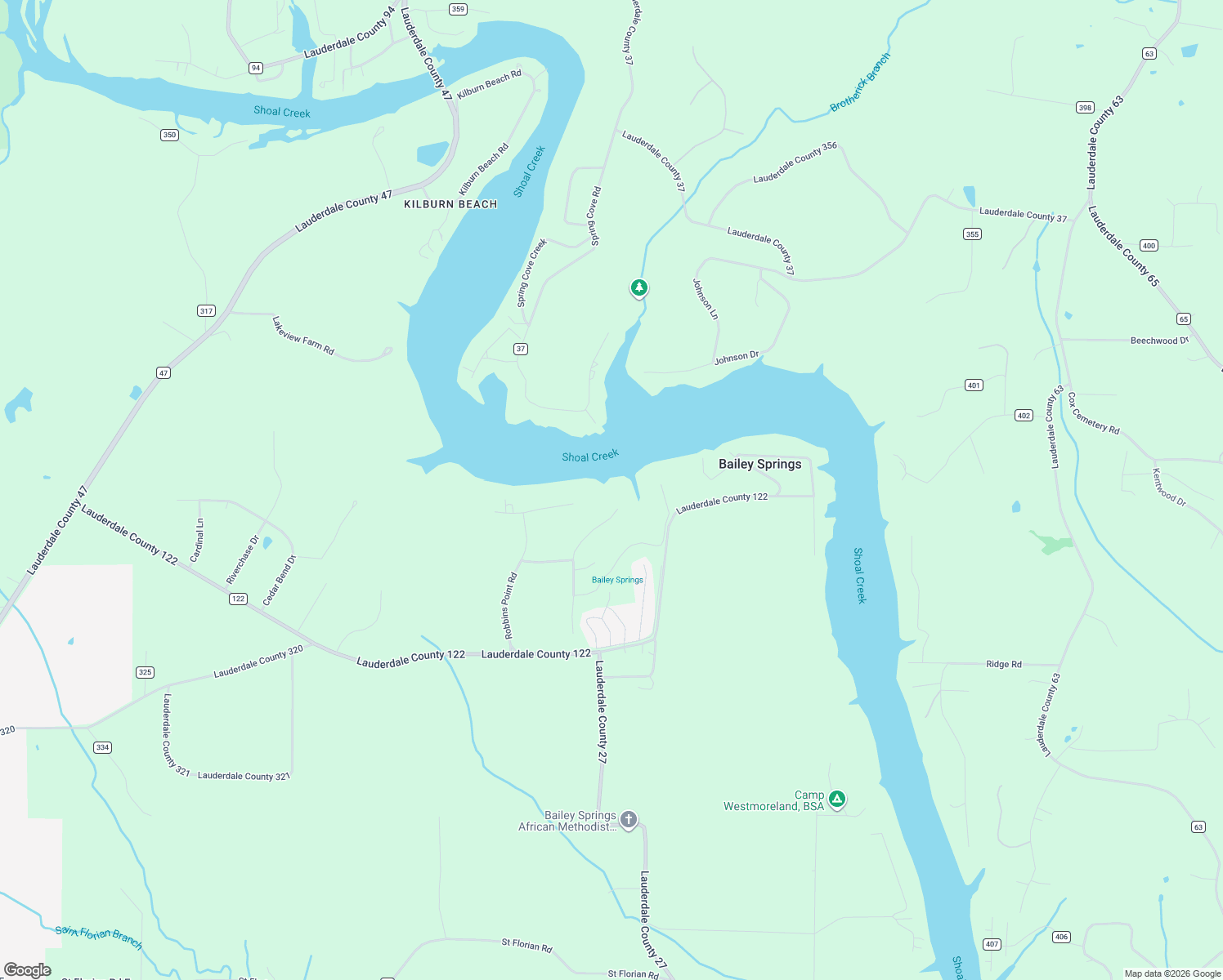 map of restaurants, bars, coffee shops, grocery stores, and more near 504 Shoals Creek Road in Florence