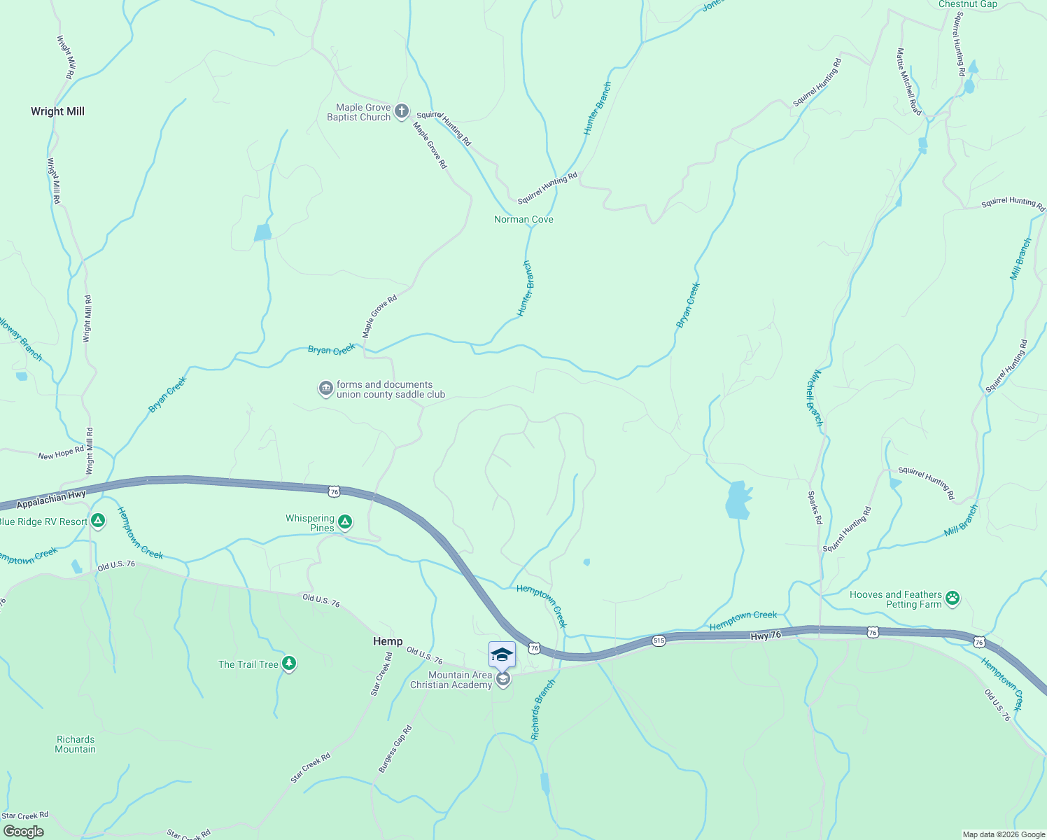 map of restaurants, bars, coffee shops, grocery stores, and more near in Hemp