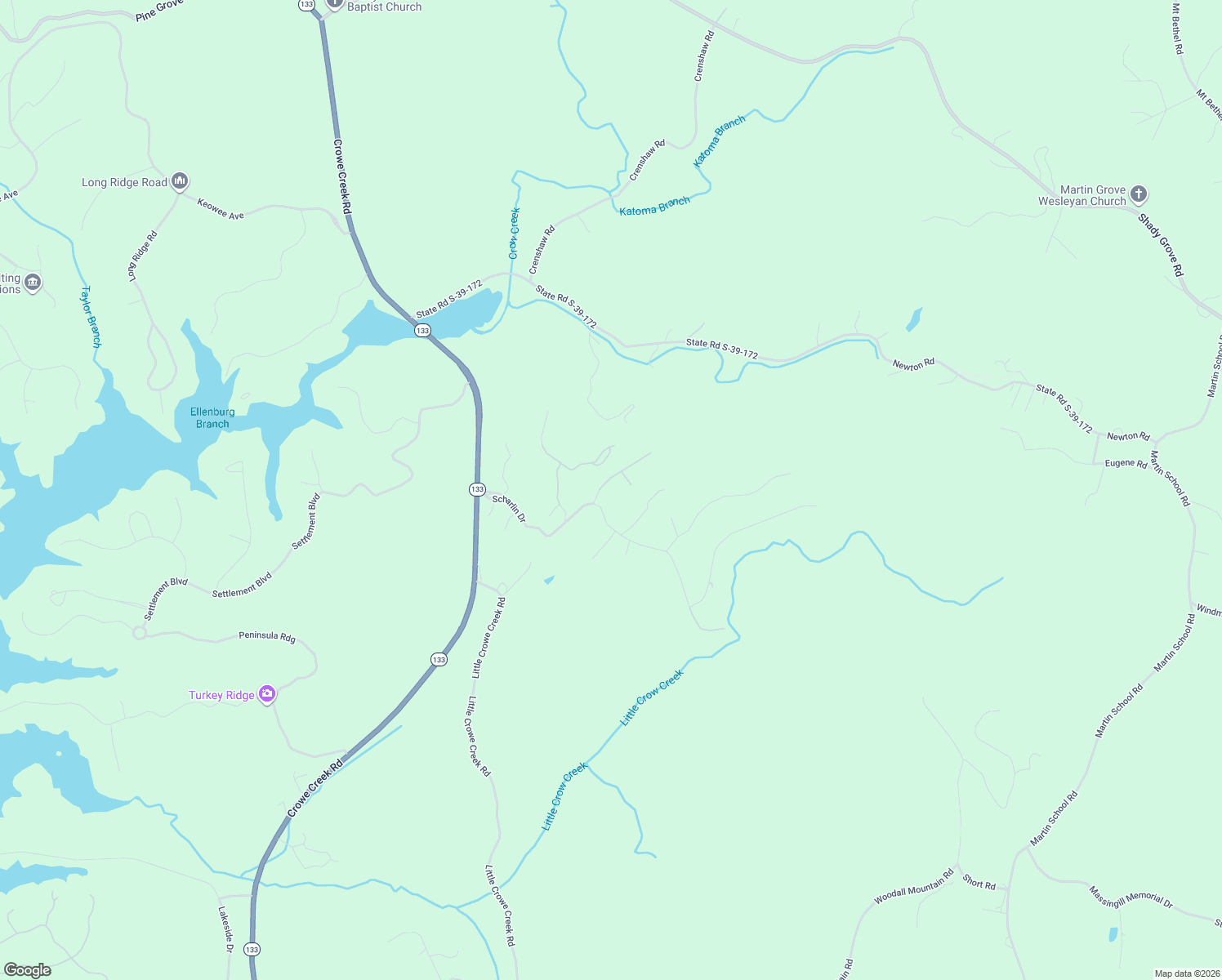 map of restaurants, bars, coffee shops, grocery stores, and more near 8 Gabriel Way in Pickens