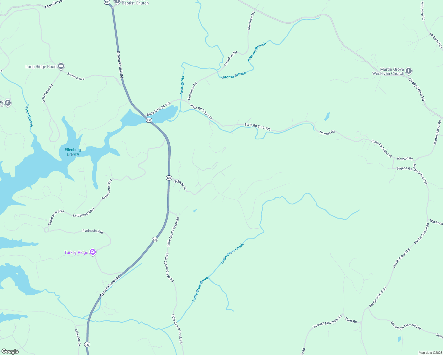 map of restaurants, bars, coffee shops, grocery stores, and more near 8 Gabriel Way in Pickens