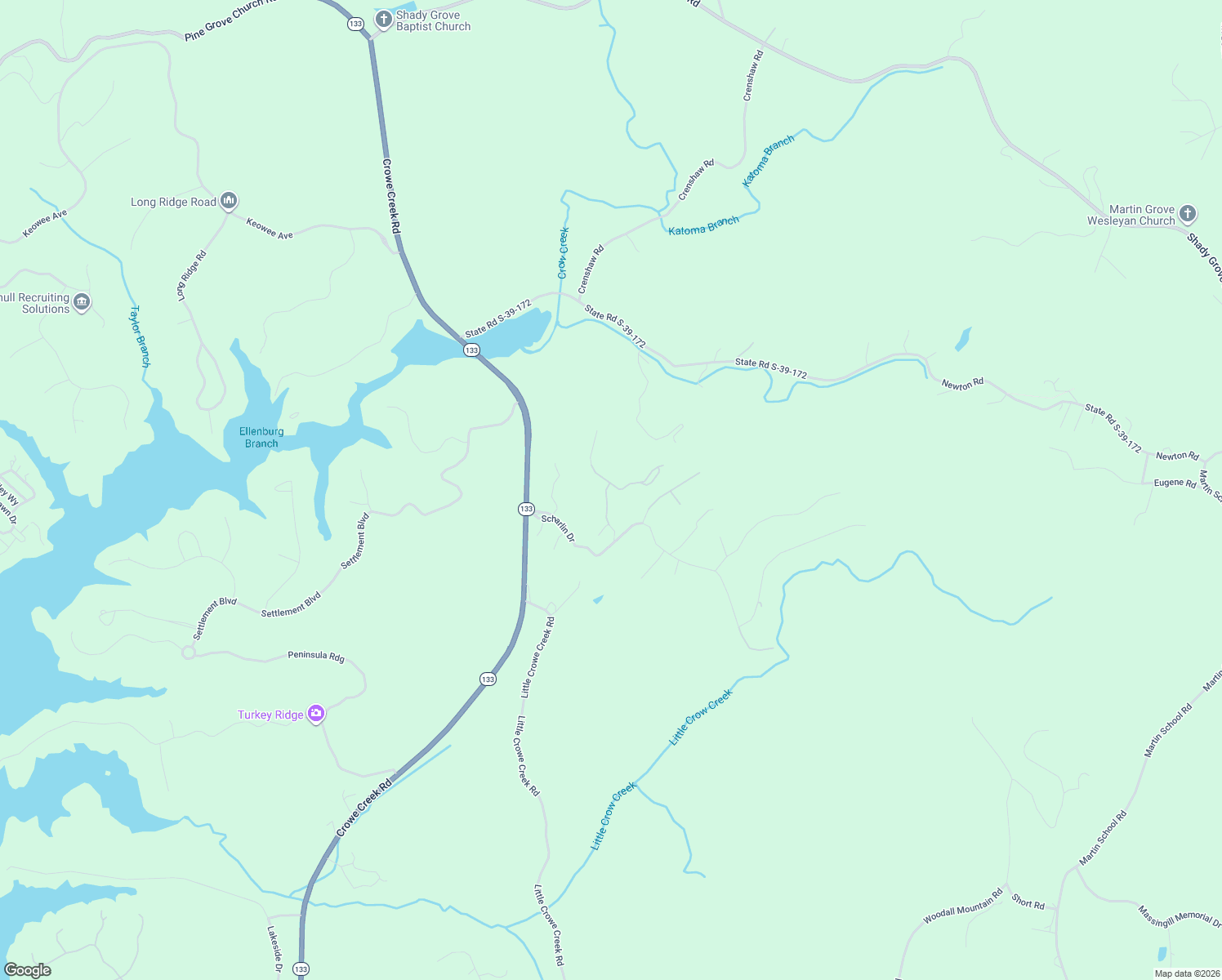 map of restaurants, bars, coffee shops, grocery stores, and more near 210 Cliffside Trail in Pickens