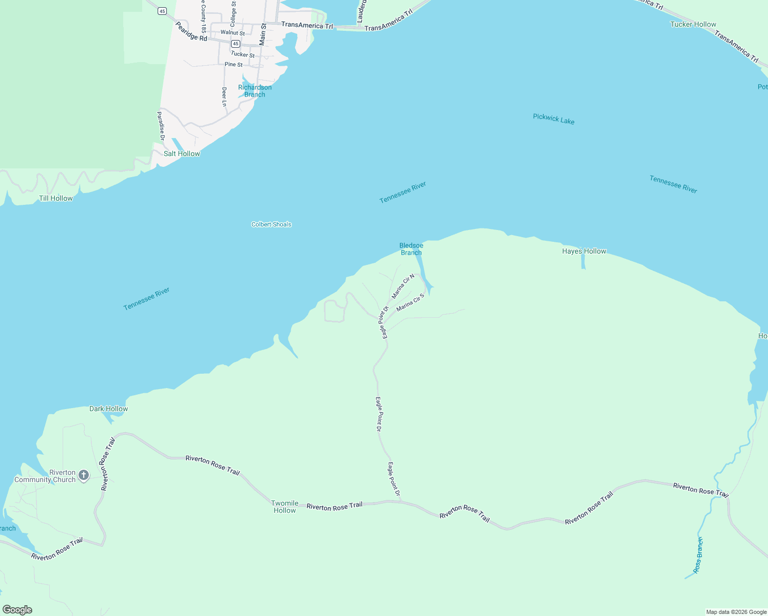 map of restaurants, bars, coffee shops, grocery stores, and more near 65 Chickasaw Trce in Cherokee