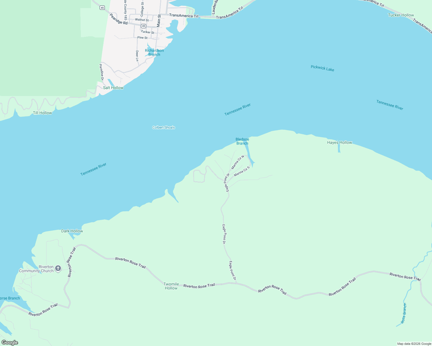 map of restaurants, bars, coffee shops, grocery stores, and more near Chickasaw Trce in Cherokee