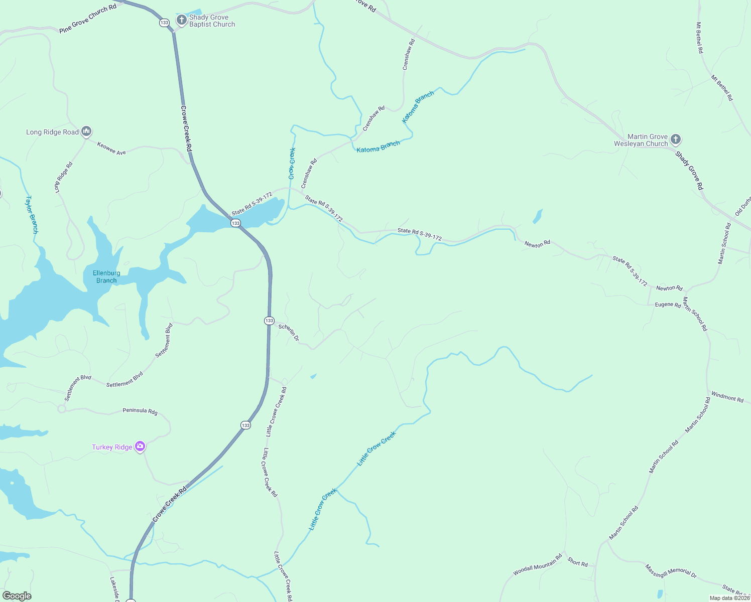 map of restaurants, bars, coffee shops, grocery stores, and more near 210 Gabriel Way in Pickens