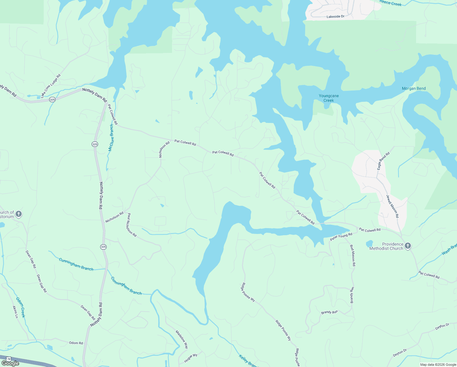 map of restaurants, bars, coffee shops, grocery stores, and more near 251 Big Knoll Drive in Blairsville