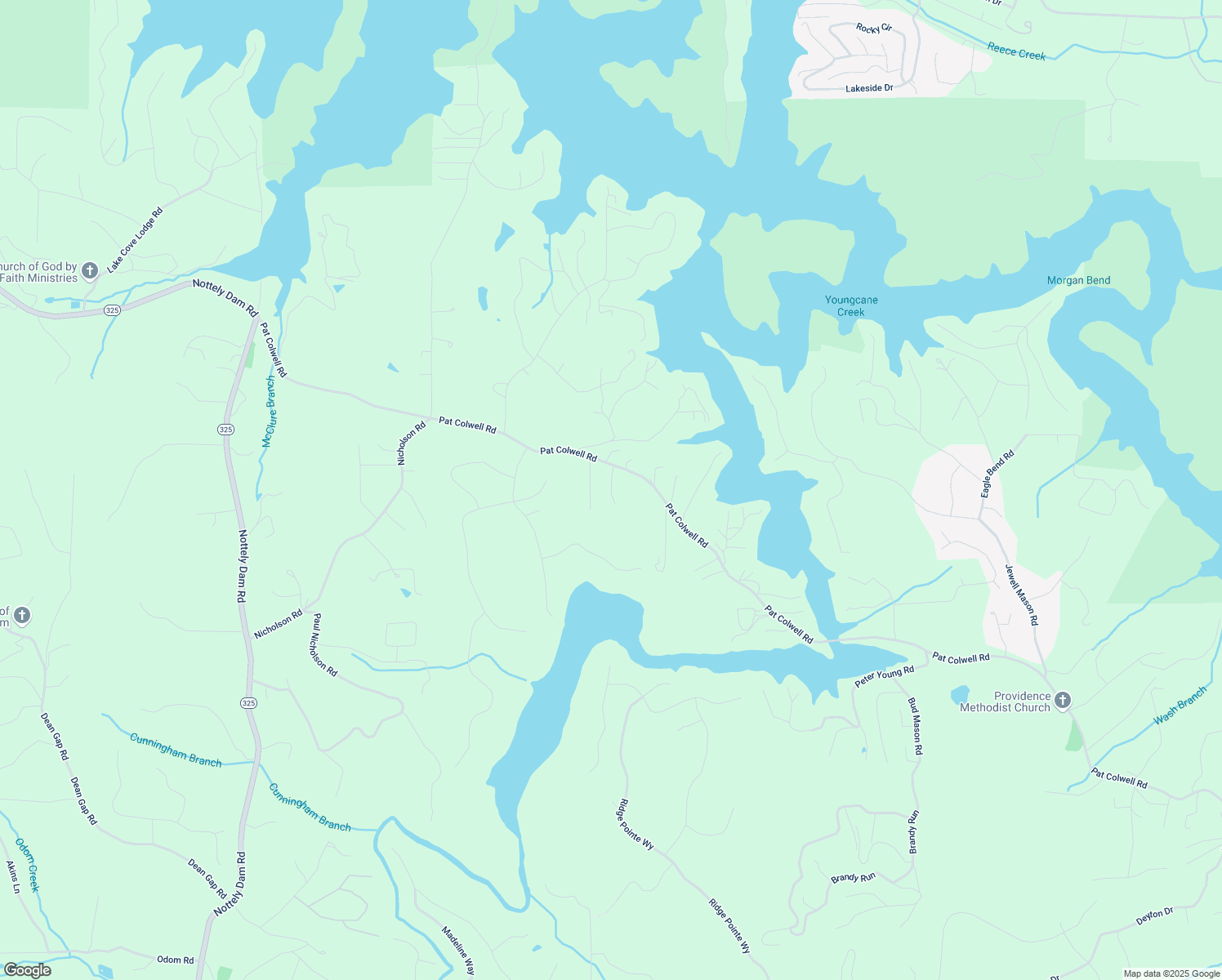 map of restaurants, bars, coffee shops, grocery stores, and more near Cane Creek Ridge in Union County