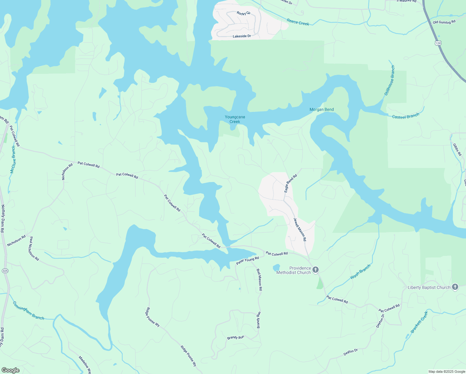 map of restaurants, bars, coffee shops, grocery stores, and more near 67 Lake Shore Drive South in Blairsville