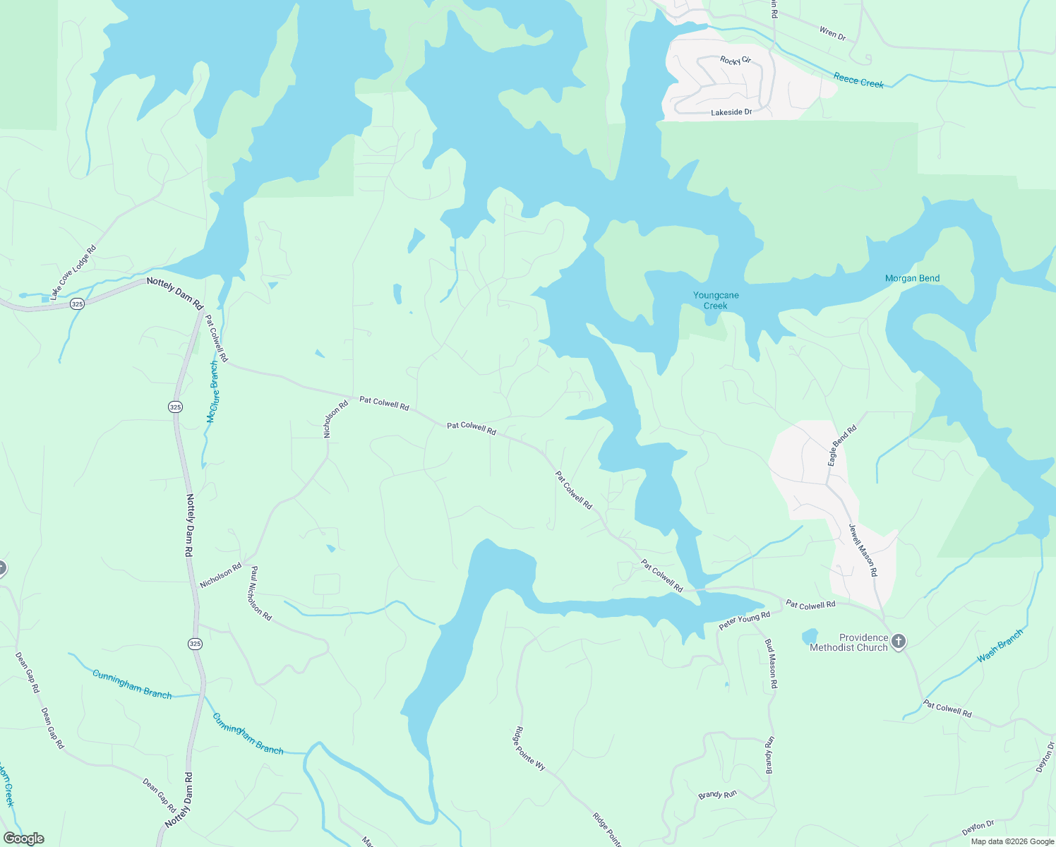 map of restaurants, bars, coffee shops, grocery stores, and more near 228 Paradise Lane in Blairsville