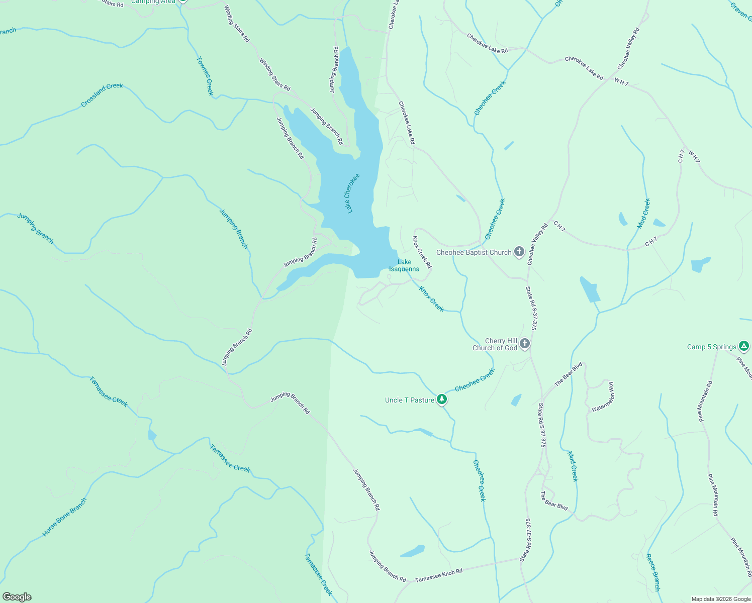 map of restaurants, bars, coffee shops, grocery stores, and more near 313 Knox Creek Road in Seneca