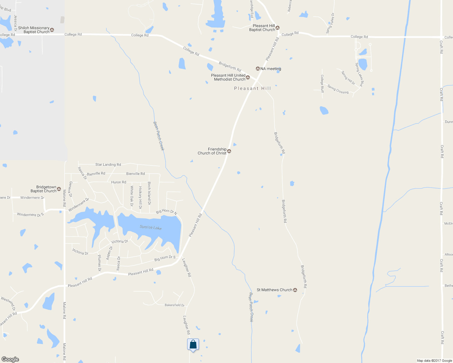 map of restaurants, bars, coffee shops, grocery stores, and more near 2854 Pleasant Hill Road in Olive Branch