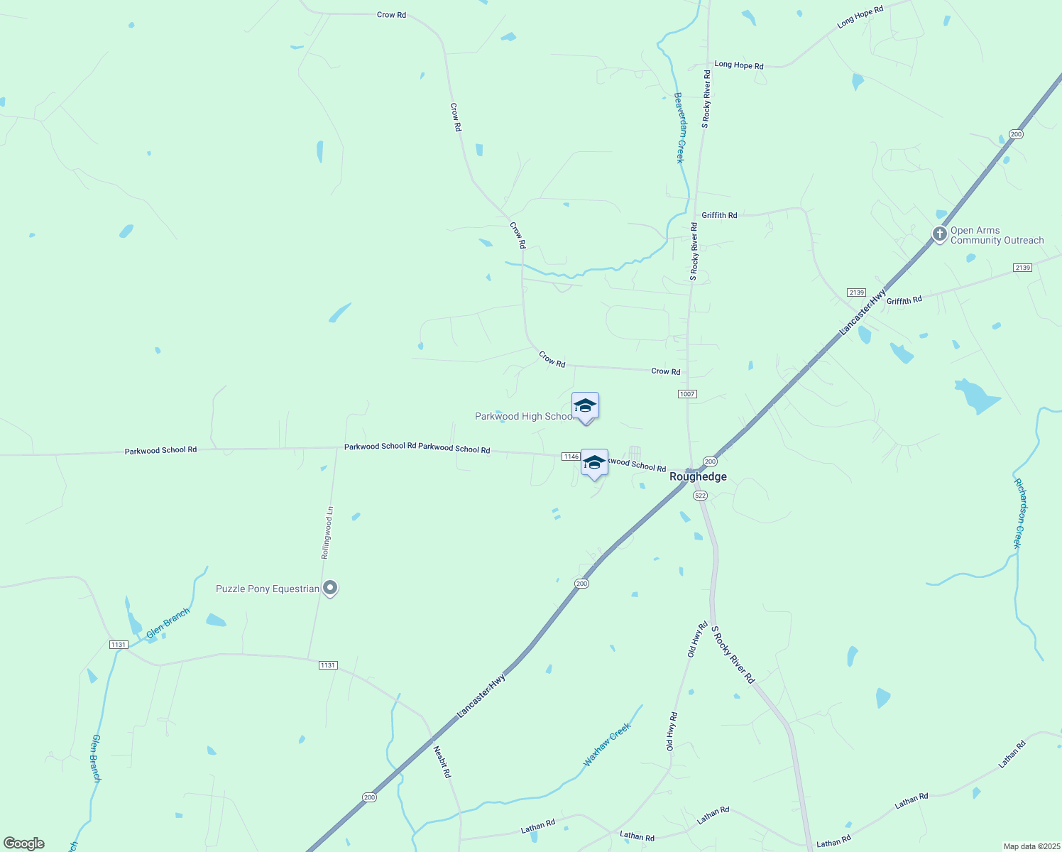map of restaurants, bars, coffee shops, grocery stores, and more near 4008 Wynbrook Way in Monroe