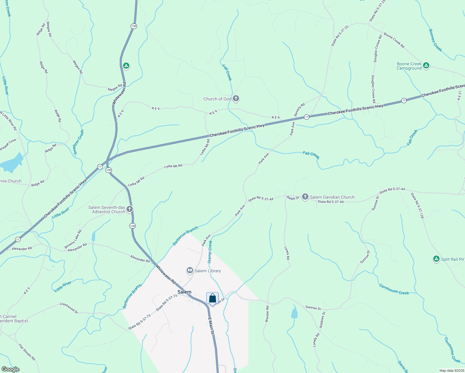 map of restaurants, bars, coffee shops, grocery stores, and more near 510 Olivia Sylvia Lane in Salem