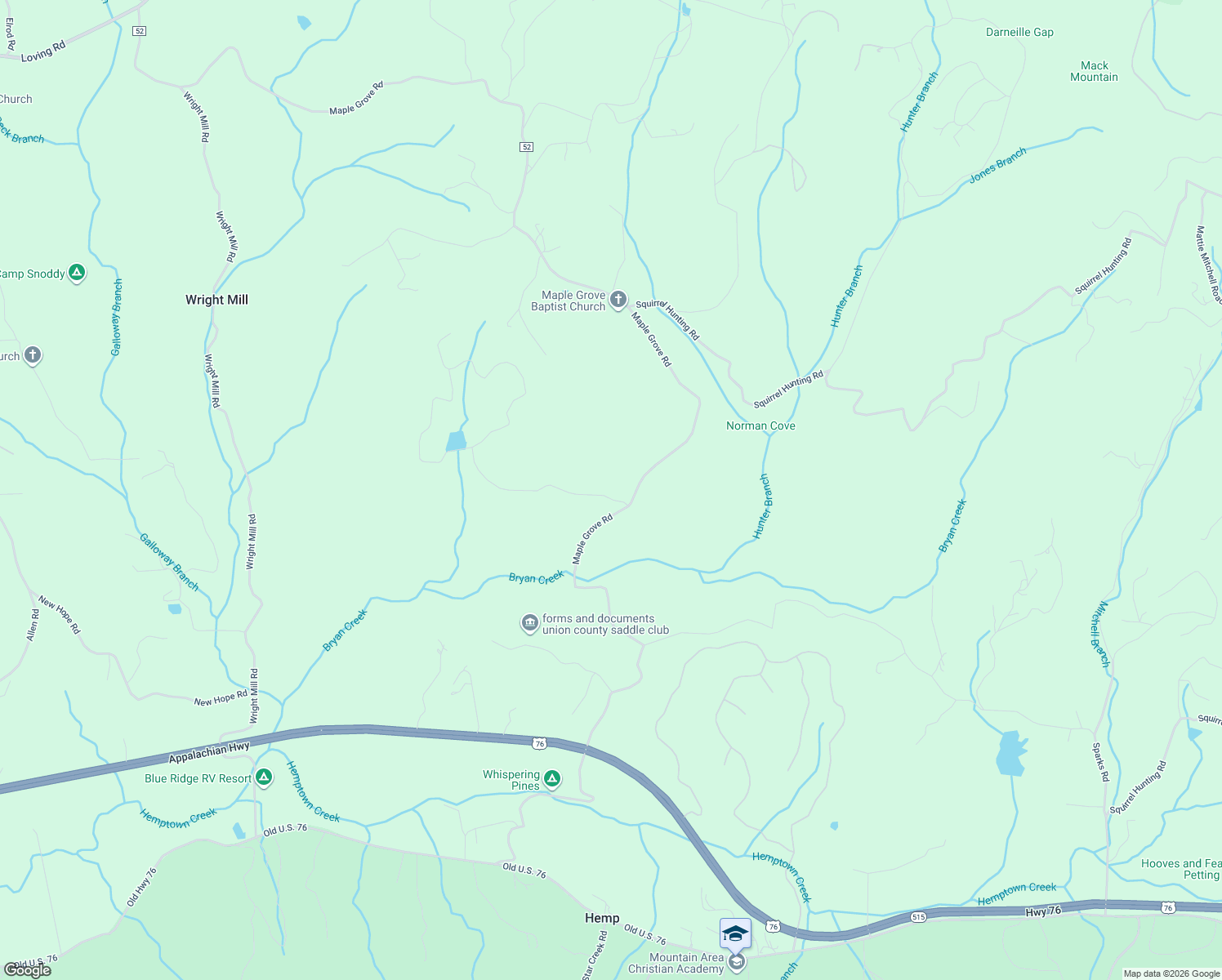 map of restaurants, bars, coffee shops, grocery stores, and more near 393 Ridge Brook Drive in Morganton