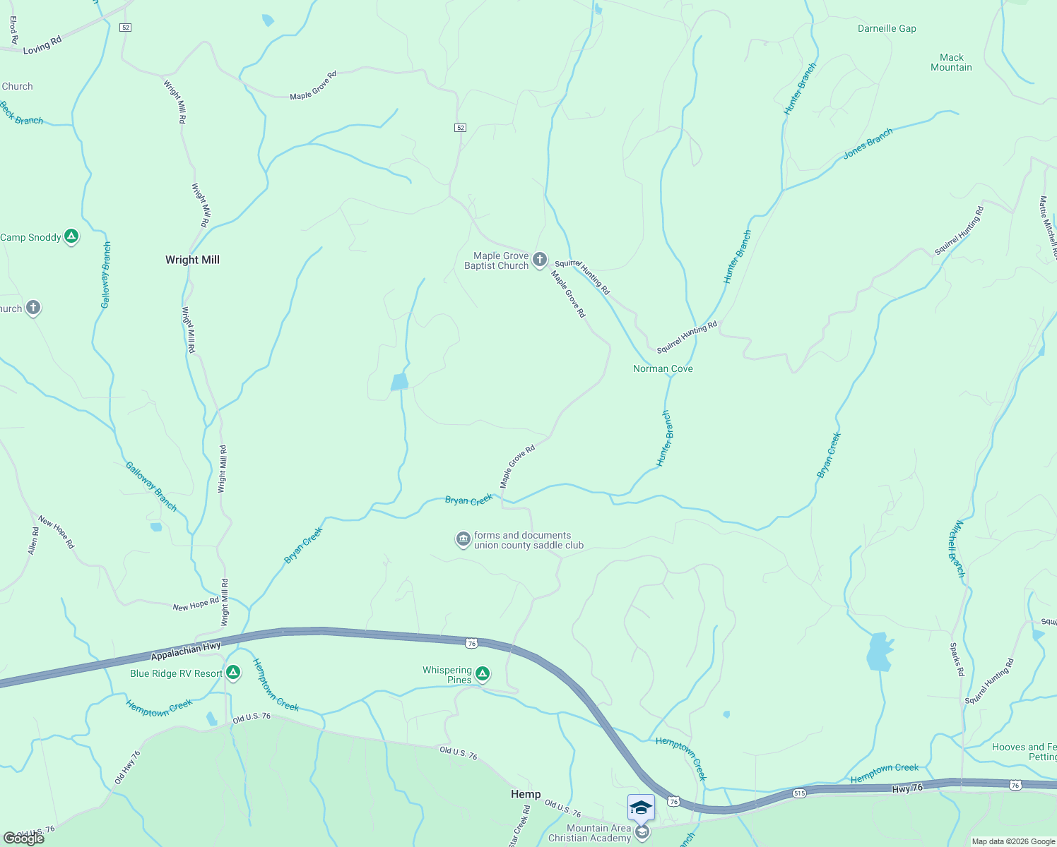 map of restaurants, bars, coffee shops, grocery stores, and more near 393 Ridge Brook Drive in Morganton