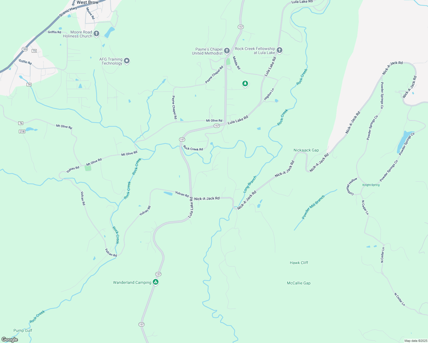 map of restaurants, bars, coffee shops, grocery stores, and more near 318 Quail Lane in Lookout Mountain