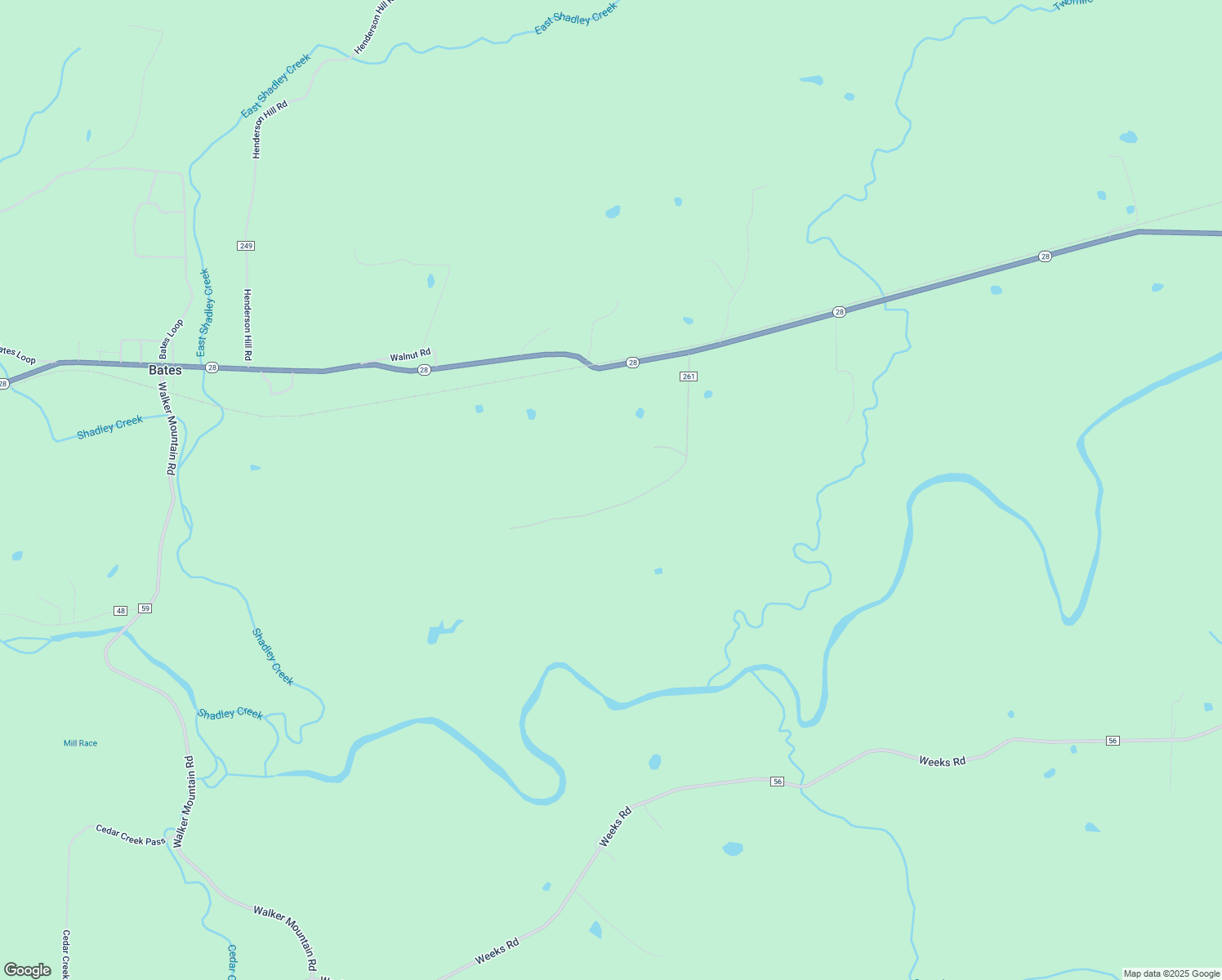 map of restaurants, bars, coffee shops, grocery stores, and more near 3 Oak Street in Waldron