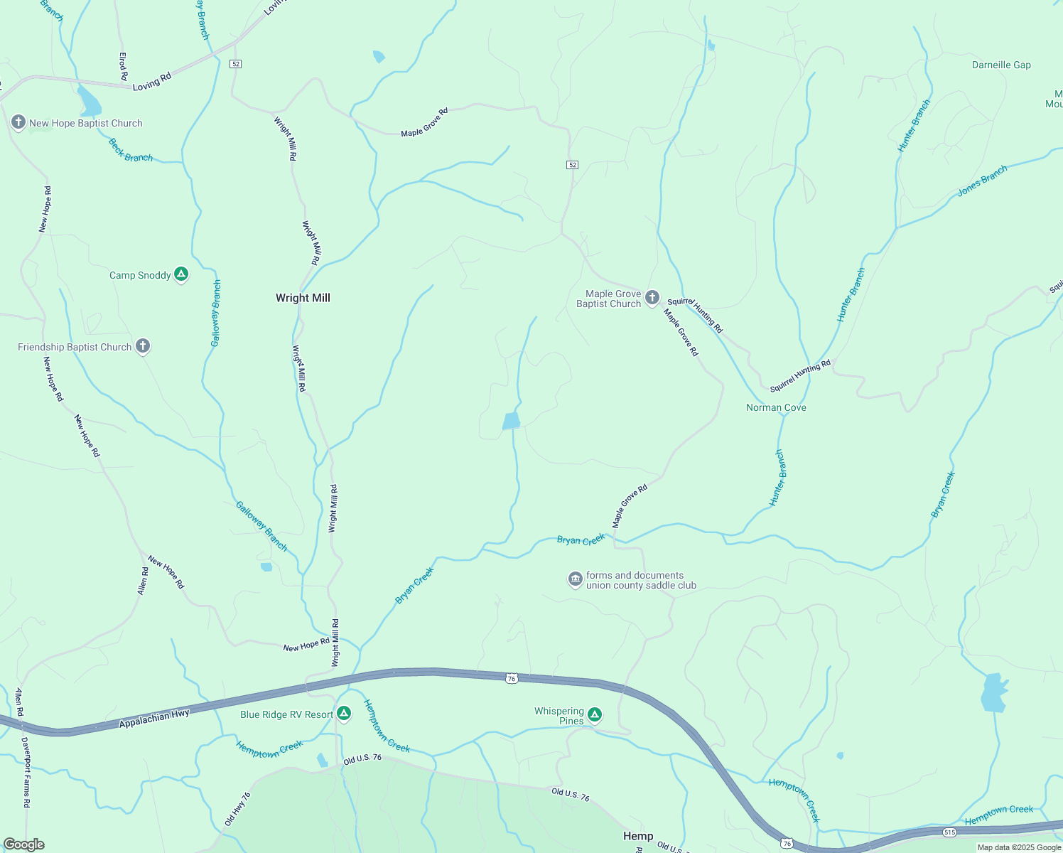 map of restaurants, bars, coffee shops, grocery stores, and more near 75 Meadow Brook Trail in Morganton