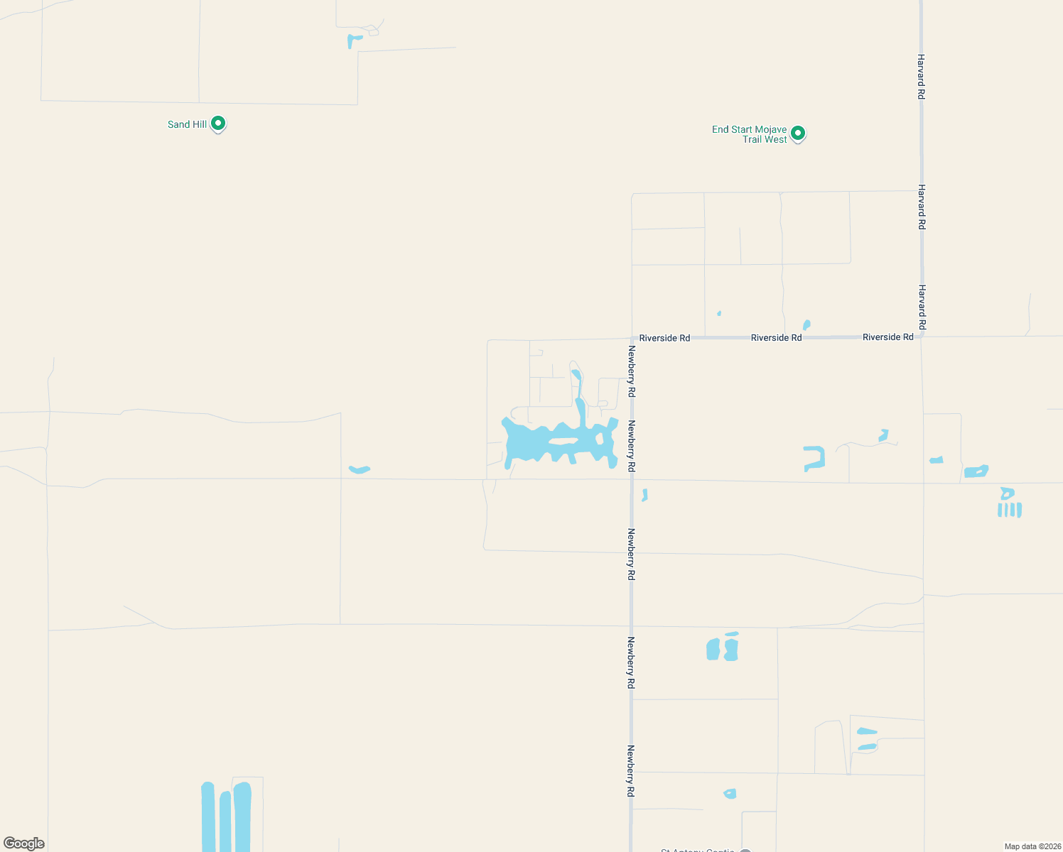 map of restaurants, bars, coffee shops, grocery stores, and more near 45423 Martin Road in Newberry Springs