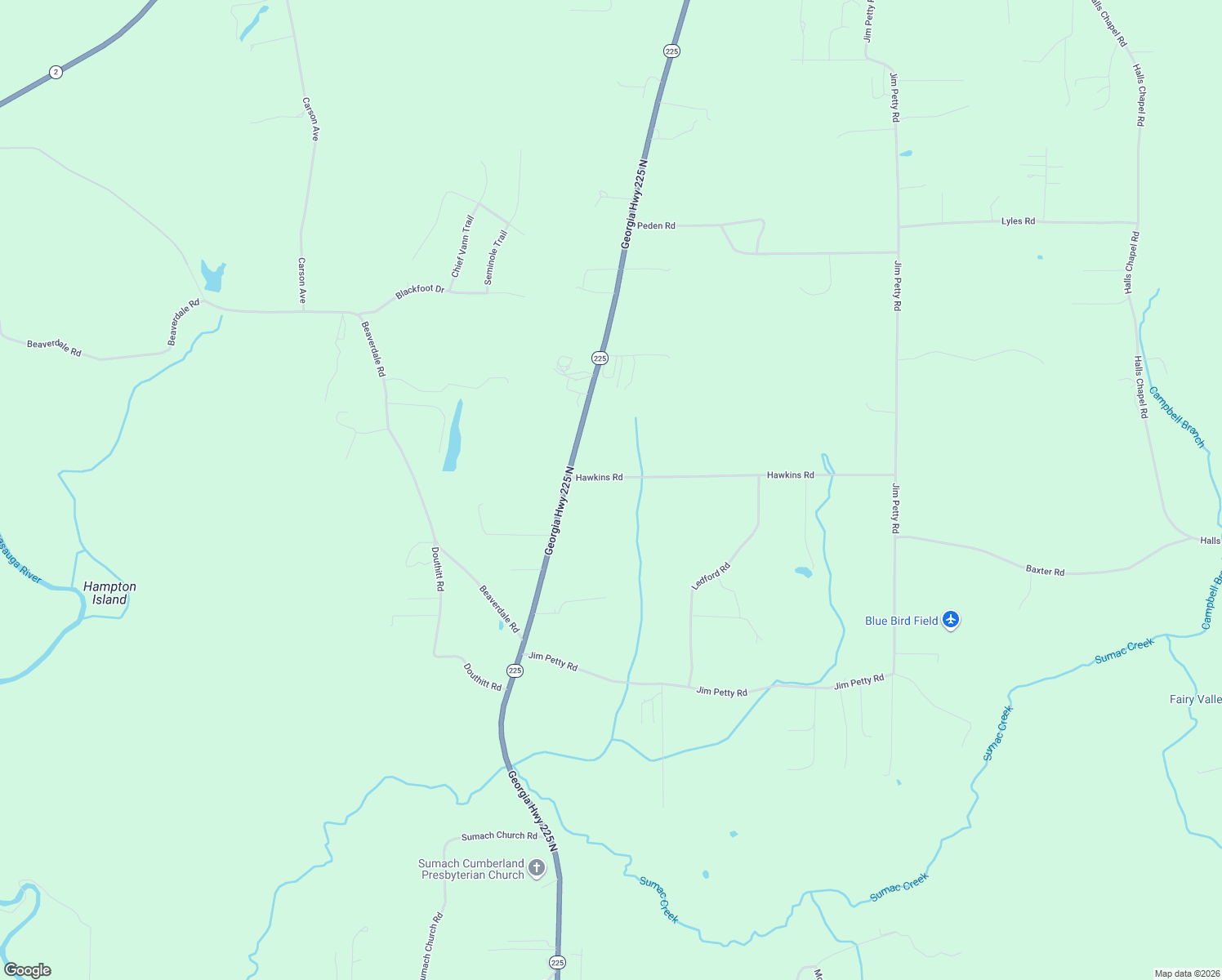 map of restaurants, bars, coffee shops, grocery stores, and more near 866 Hawkins Rd in Crandall